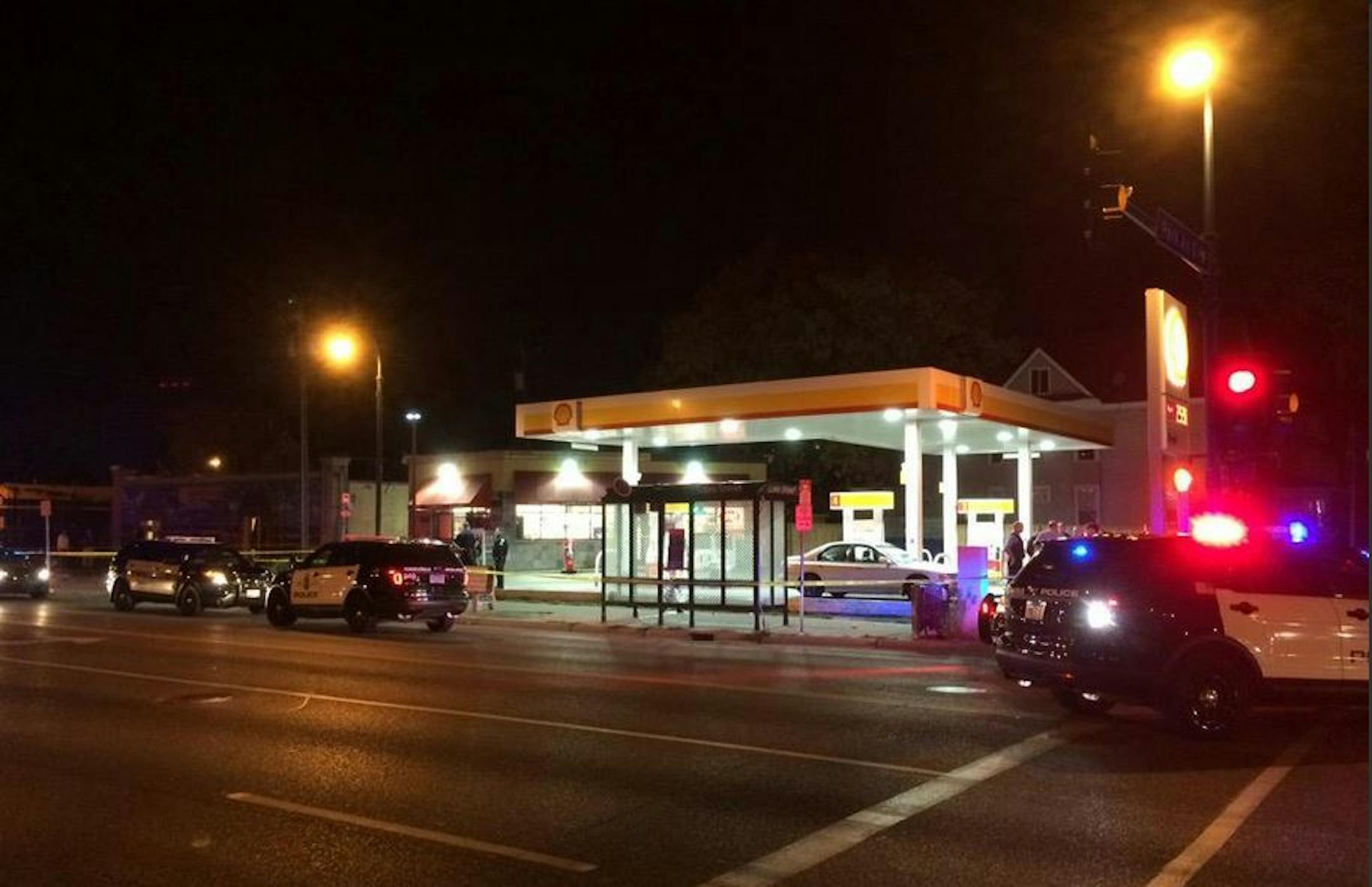 A woman was fatally shot at a bus shelter at Lake Street and Park Avenue S. in Minneapolis on Tuesday evening.