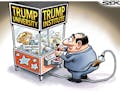 Sack cartoon: Trump University