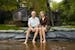 Cheryl and Bob Koll posed for a portrait on their sandbag wall in Lake Shamineau in front of their cabin on Tuesday September 25, 2020.