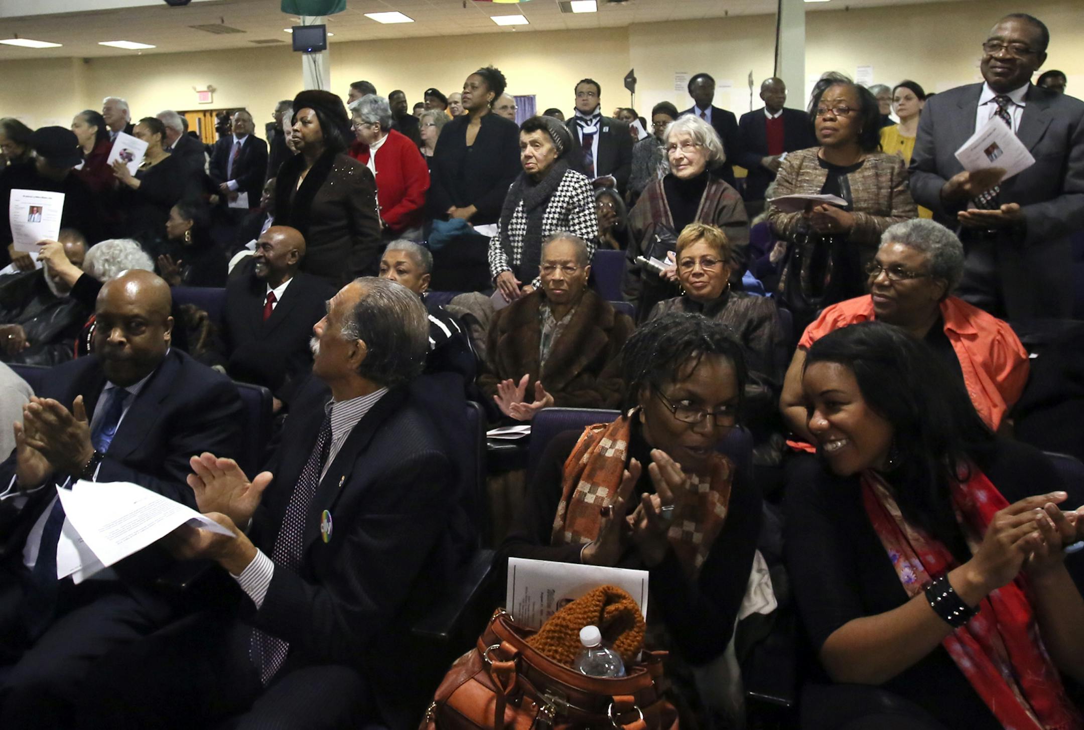 Matthew Little’s funeral at Shiloh Temple — where the message was justice and equality for all — was packed, attracting dignitaries, as well as people of different races and walks of like.