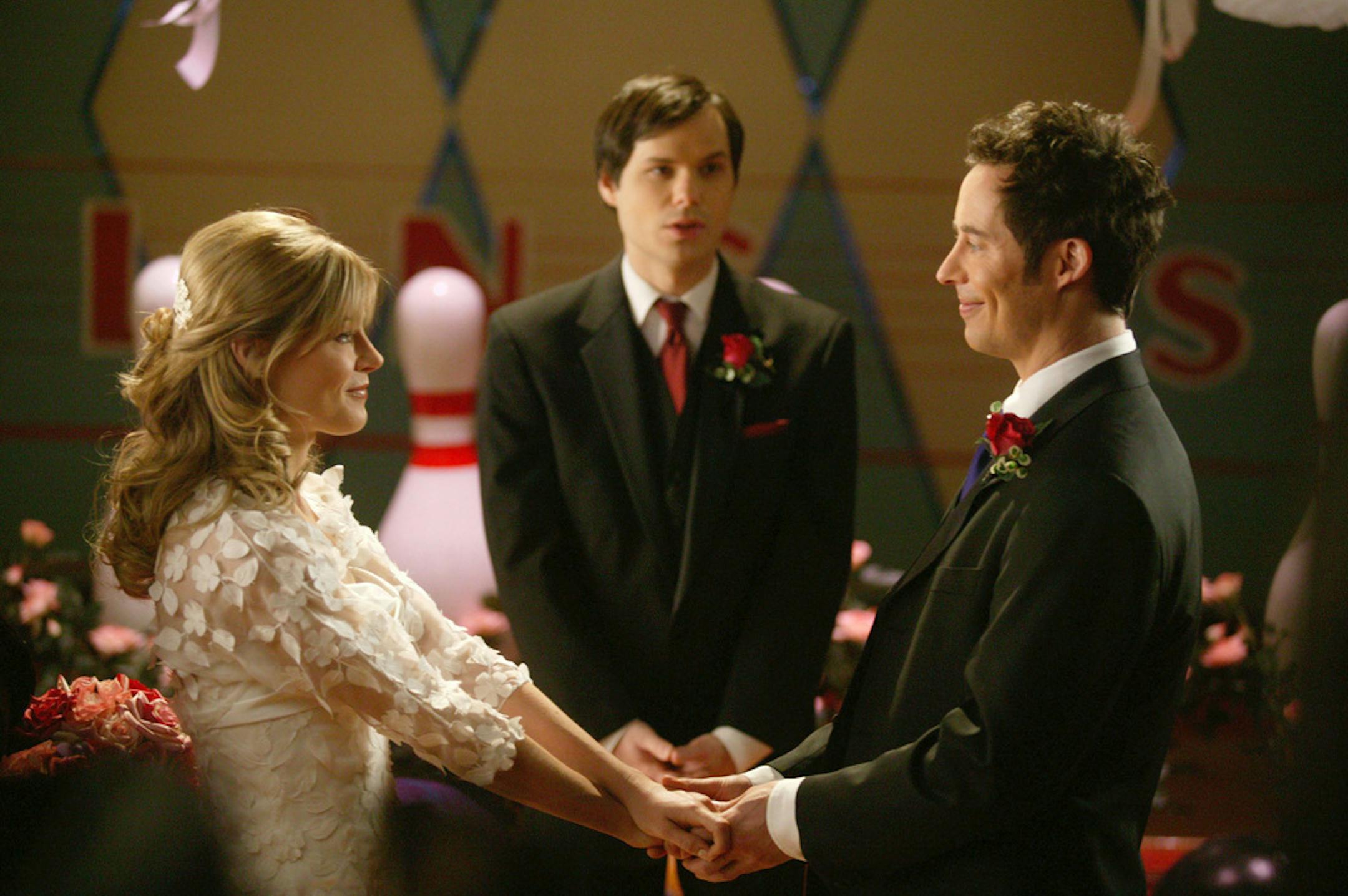 Julie Bowen, Michael Ian Black and Tom Cavanagh in "Ed."