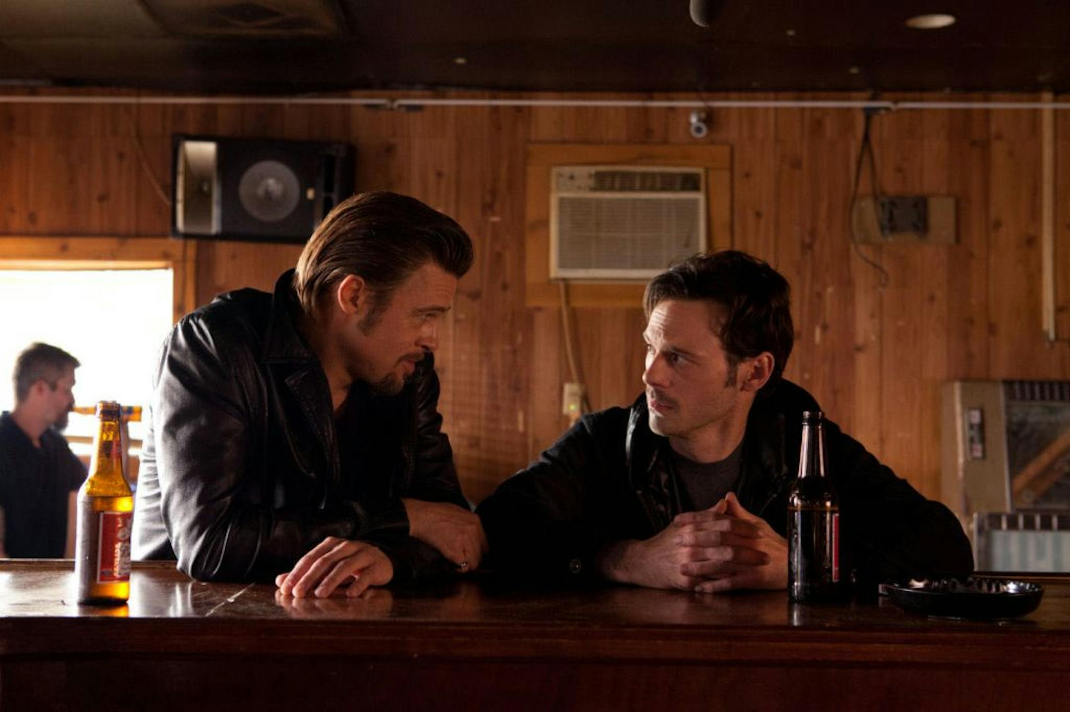 Brad Pitt and Scoot McNairy in "Killing Them Softly"