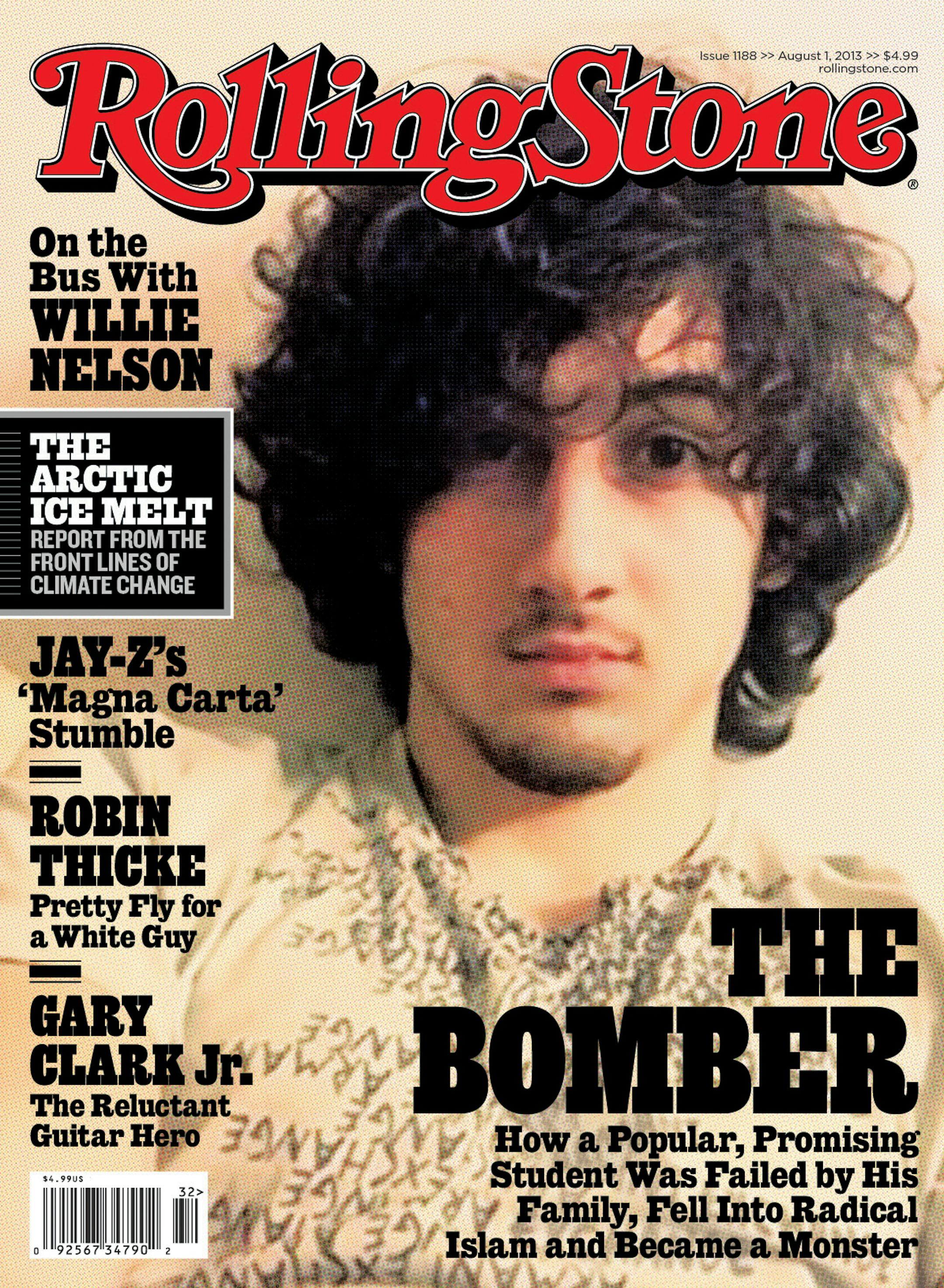 In this magazine cover image released by Wenner Media, Boston Marathon bombing suspect Dzhokhar Tsarnaev appears on the cover of the Aug. 1, 2013 issue of "Rolling Stone."