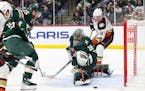 Wild goaltender Marc-Andre Fleury (29) only had to make 16 saves in a shutout of the Ducks on Thursday at Xcel Energy Center. Minnesota will look to k