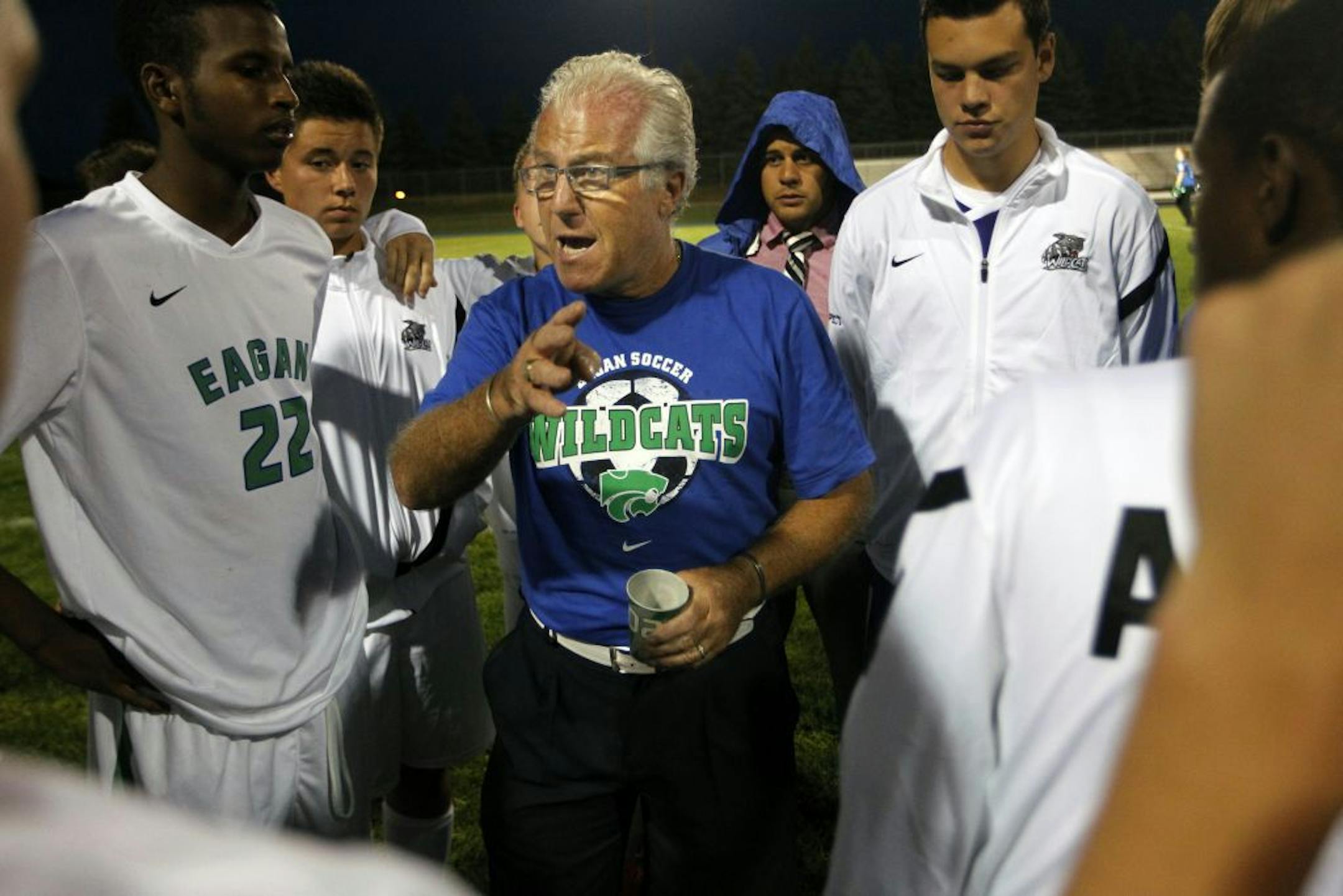 In his first year as Eagan's coach, Alan Merrick is stressing fundamentals. "I want them always doing their best even in practice,'' he said. "I don't like sloppy play.'' Photo by Richard Tsong-Taatarii • rtsongtaatarii@startribune.com