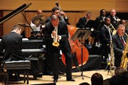 Wynton Marsalis with the Jazz at Lincoln Center Orchestra photo credit, Frank Stewart.