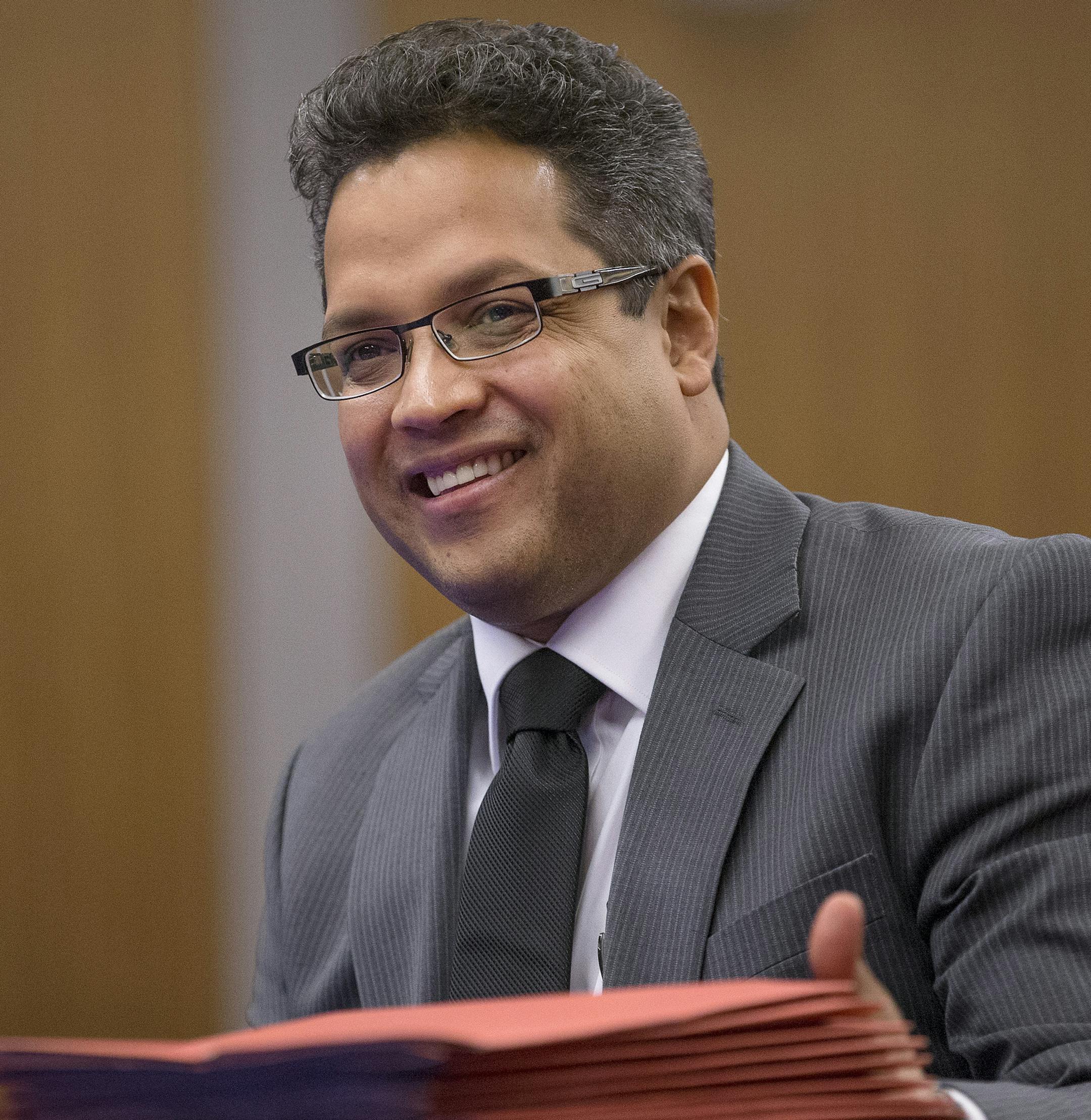 Minneapolis Public Schools superintendent candidate Jesse Rodriguez was interviewed by the school board on Monday evening. ] CARLOS GONZALEZ ï cgonzalez@startribune.com - November 16, 2015, Minneapolis, MN, Three of six finalists for the superintendent of Minneapolis Public Schools MPS will be interviewed by board.