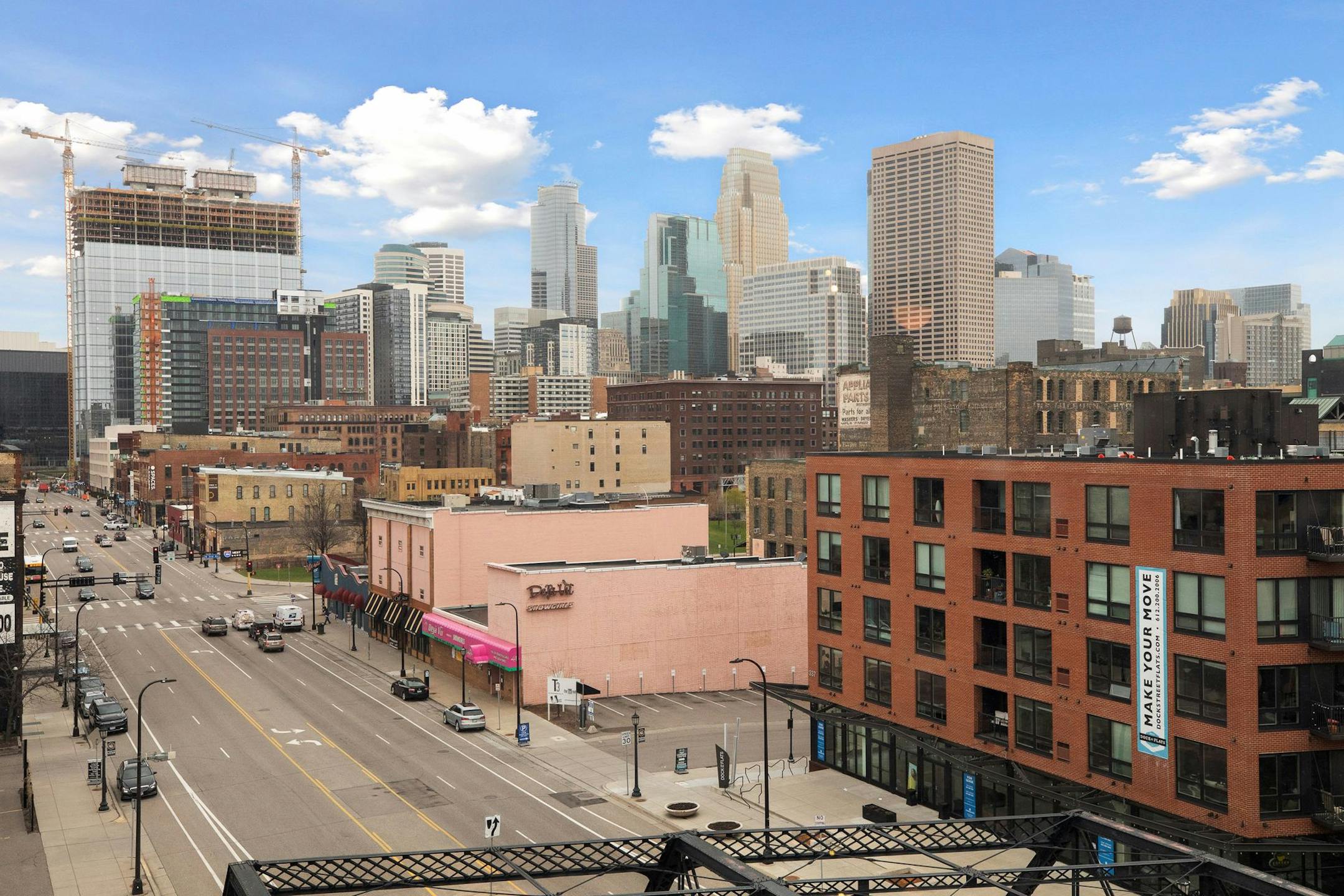 The view of downtown.