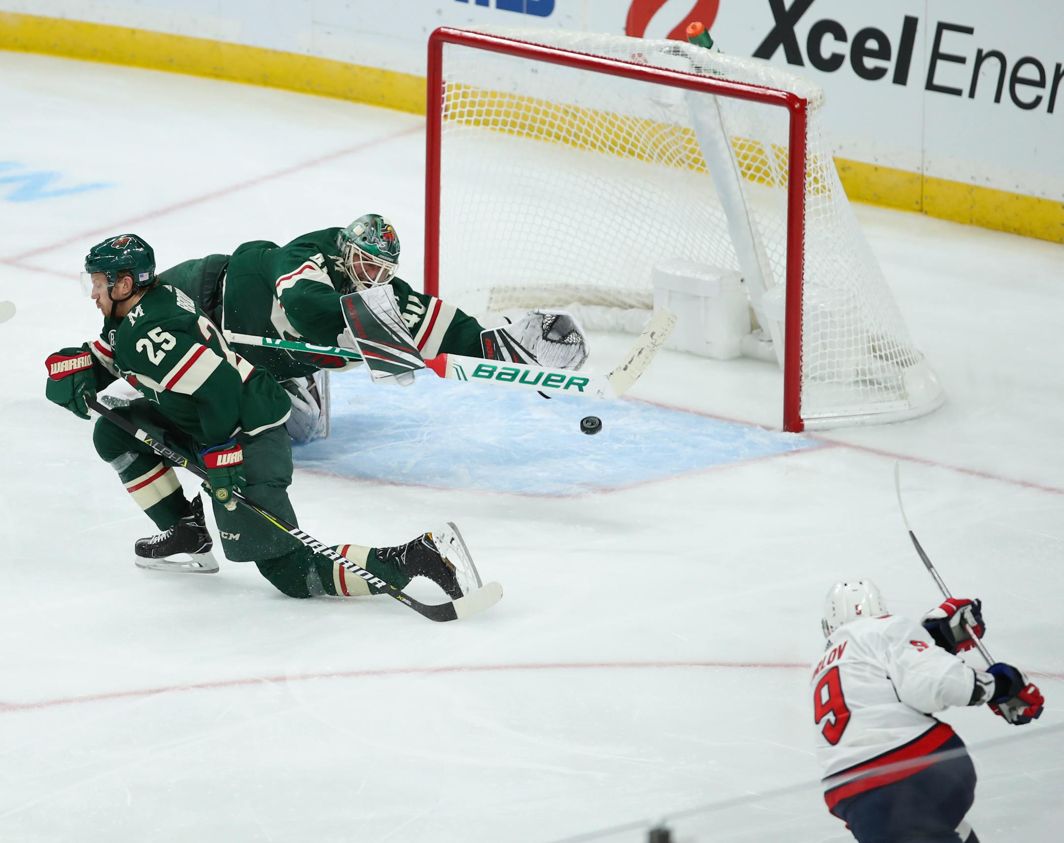 Wild goaltender Devan Dubnyk couldn't reach a third-period shot by the Capitals' Dmitry Orlov in a loss last week.