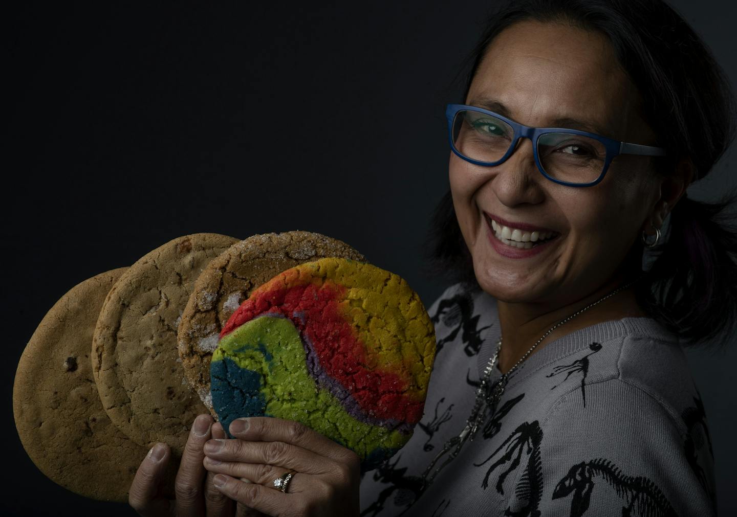 A portrait of Tina Rexing, the IT manager who quit corporate America several years ago to be a cookie entrepreneur Wednesday January 2, 2019 in Minneapolis , MN.] Jerry Holt &#x2022; Jerry.holt@startribune.com