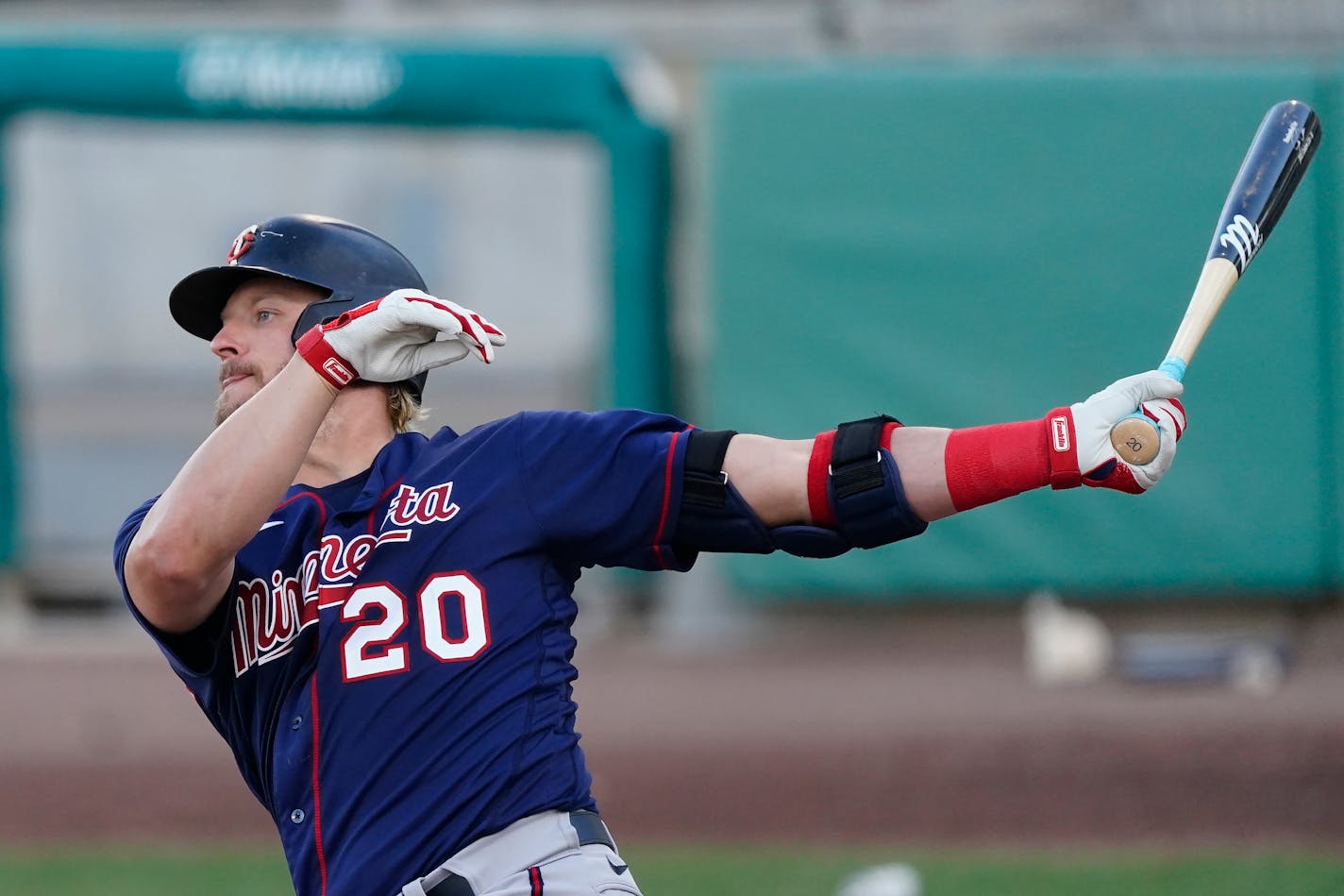 Josh Donaldson, shown during spring training, injured his hamstring Thursday. "Obviously there has to be some concern, but we'll wait and see," Twins manager Rocco Baldelli said.