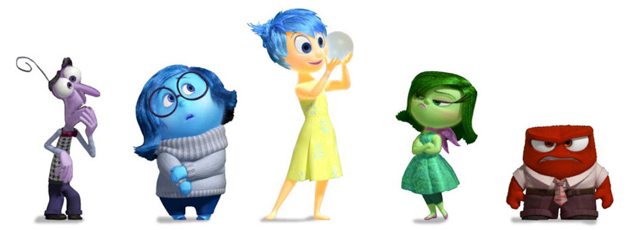 DisneyïPixarís ìInside Outî takes moviegoers inside the mind of 11-year-old Riley, introducing five emotions: Fear, Sadness, Joy, Disgust and Anger. In theaters June 19, 2015. ©2013 DisneyïPixar. All Rights Reserved.