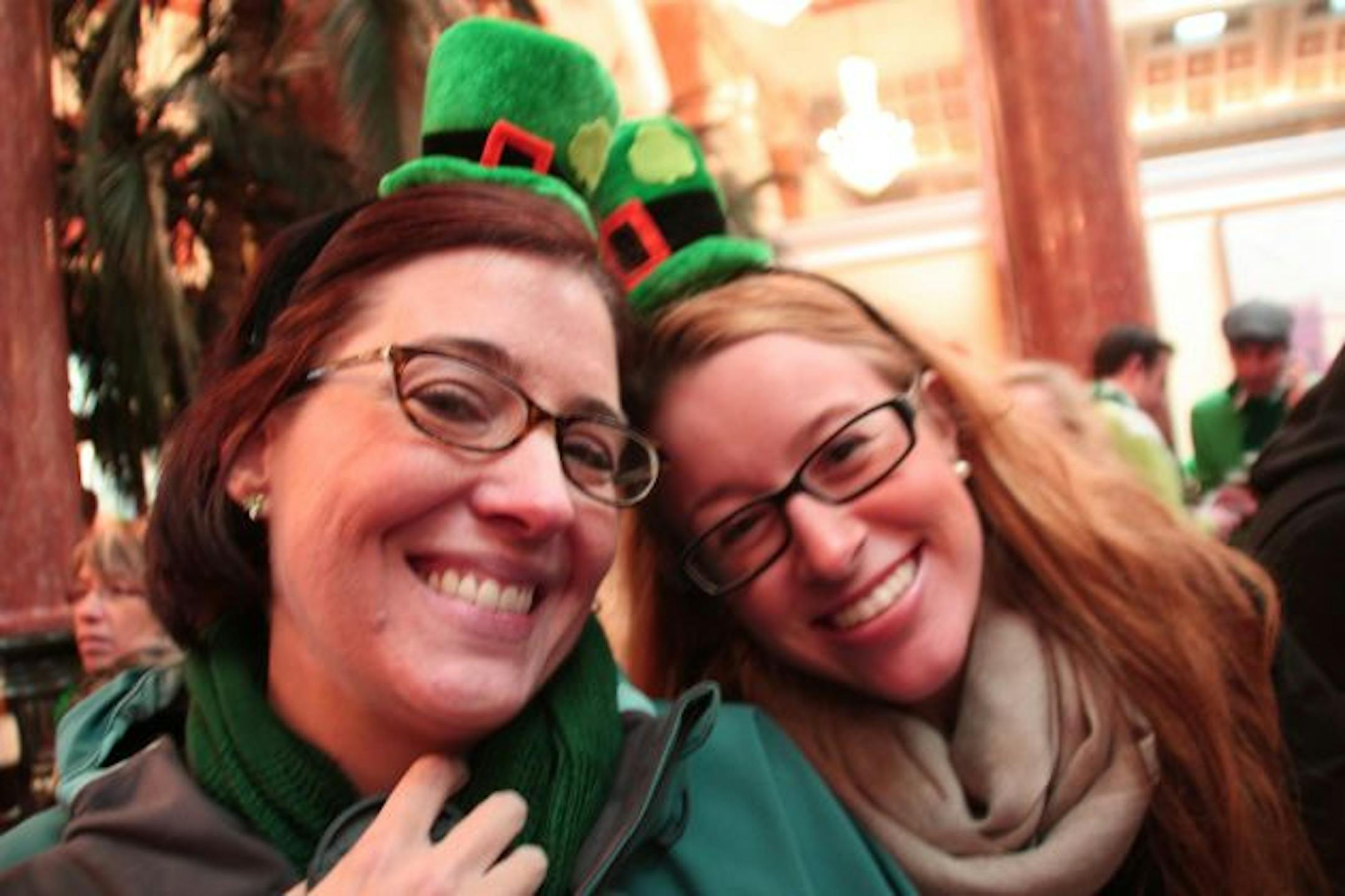 All you need is a small, small leprechaun hat to really celebrate the day right