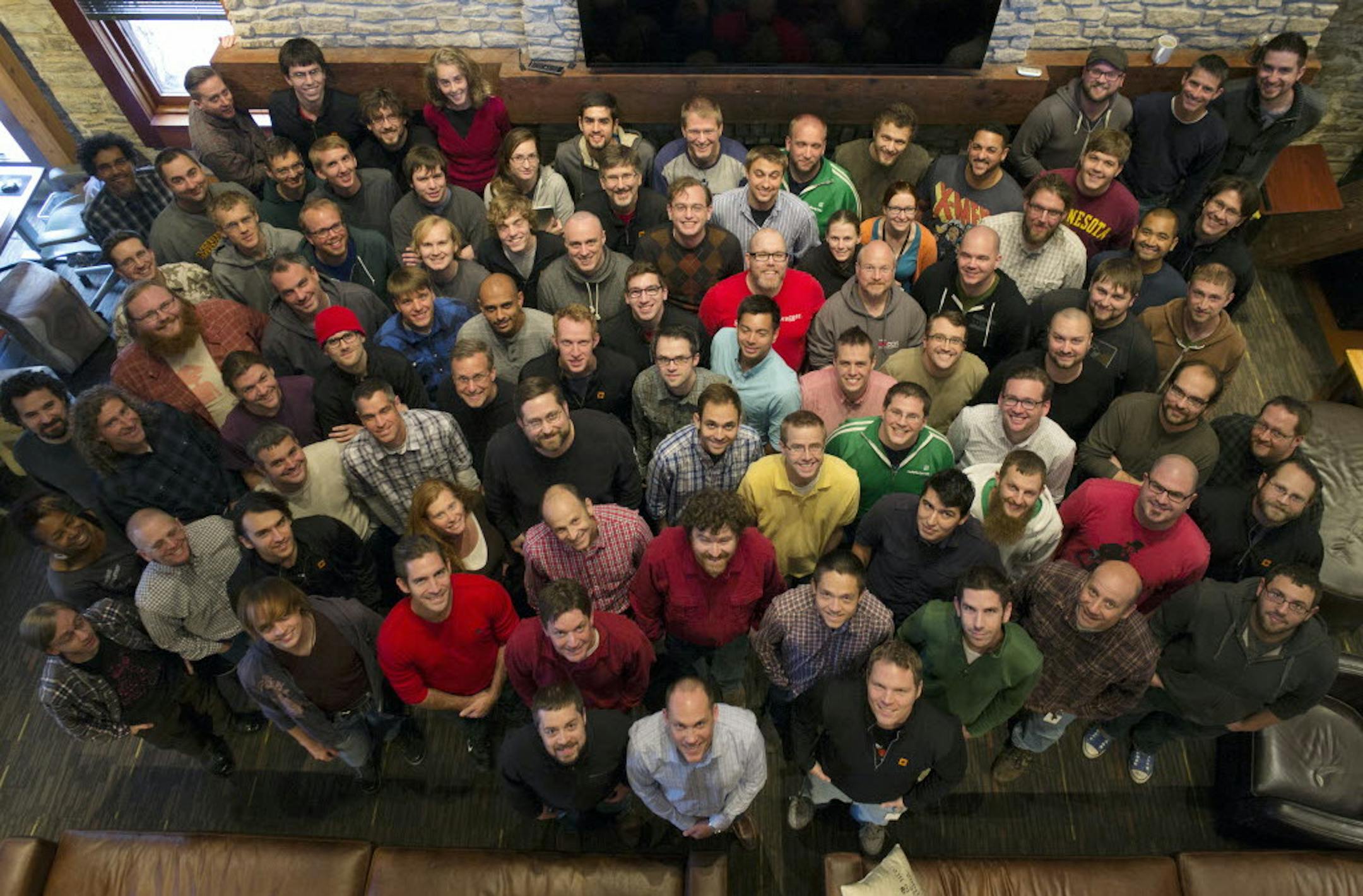 Software engineers, some of the 350 engineering, sales marketing and other employees of Code 42, which plans to expand its headquarters at 1 Main St. S.E.