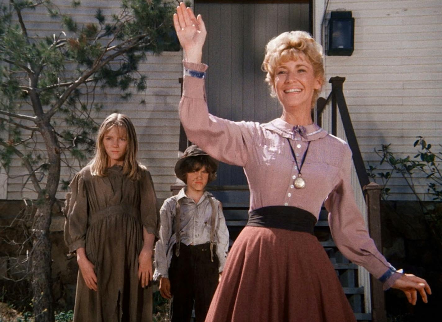 Charlotte Stewart as Miss Beadle in "Little House on the Prairie."