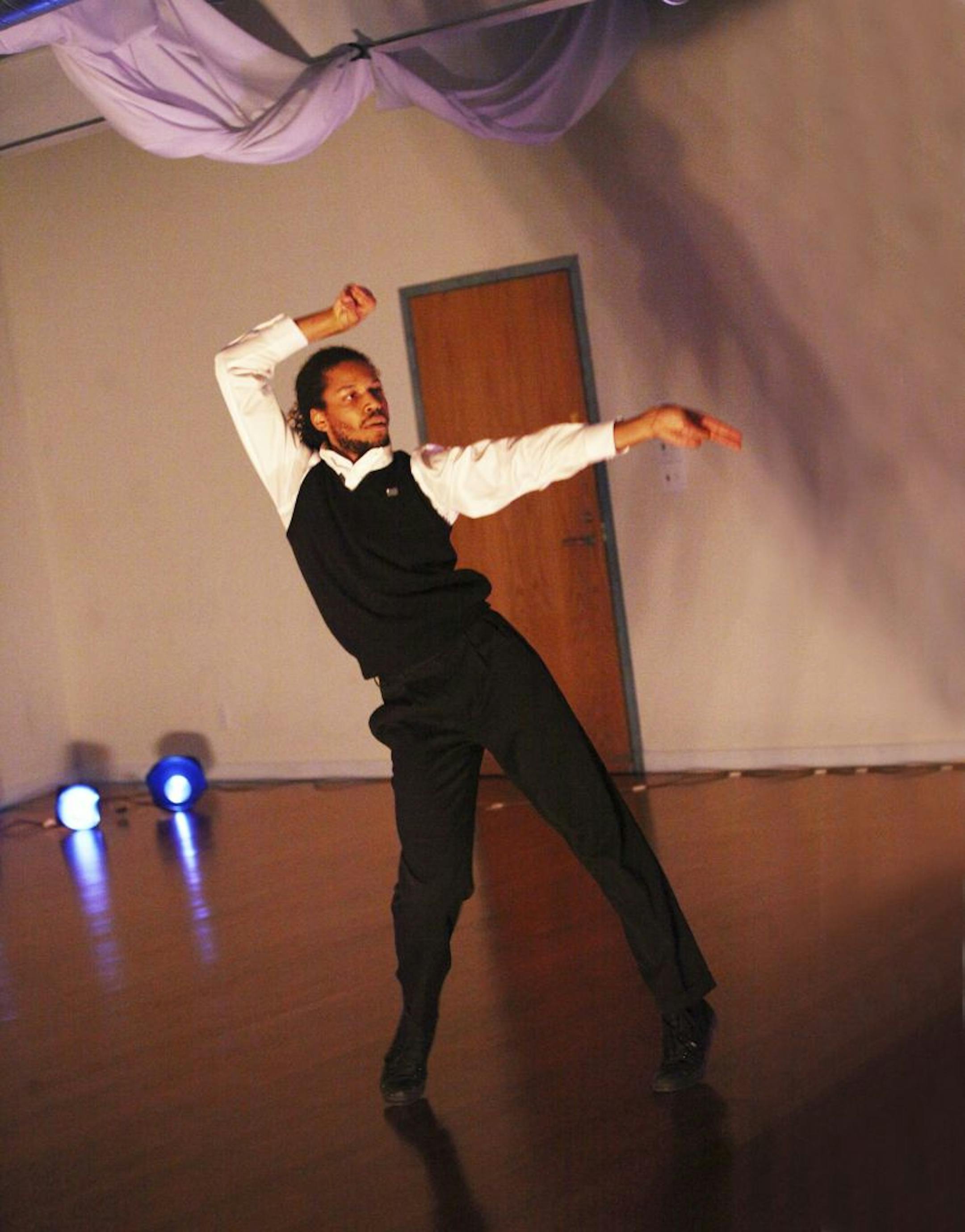 Jumatatu Poe of Philadelphia presented a work about flight attendants.