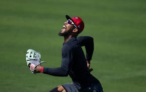 Byron Buxton has looked perfectly natural flying around center field again for the Twins during spring training.
