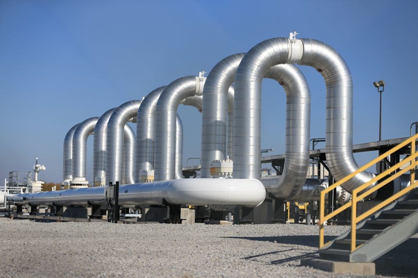 The Keystone Steele City pumping station, into which the planned Keystone XL pipeline is to connect to, is seen in Steele City, Neb.