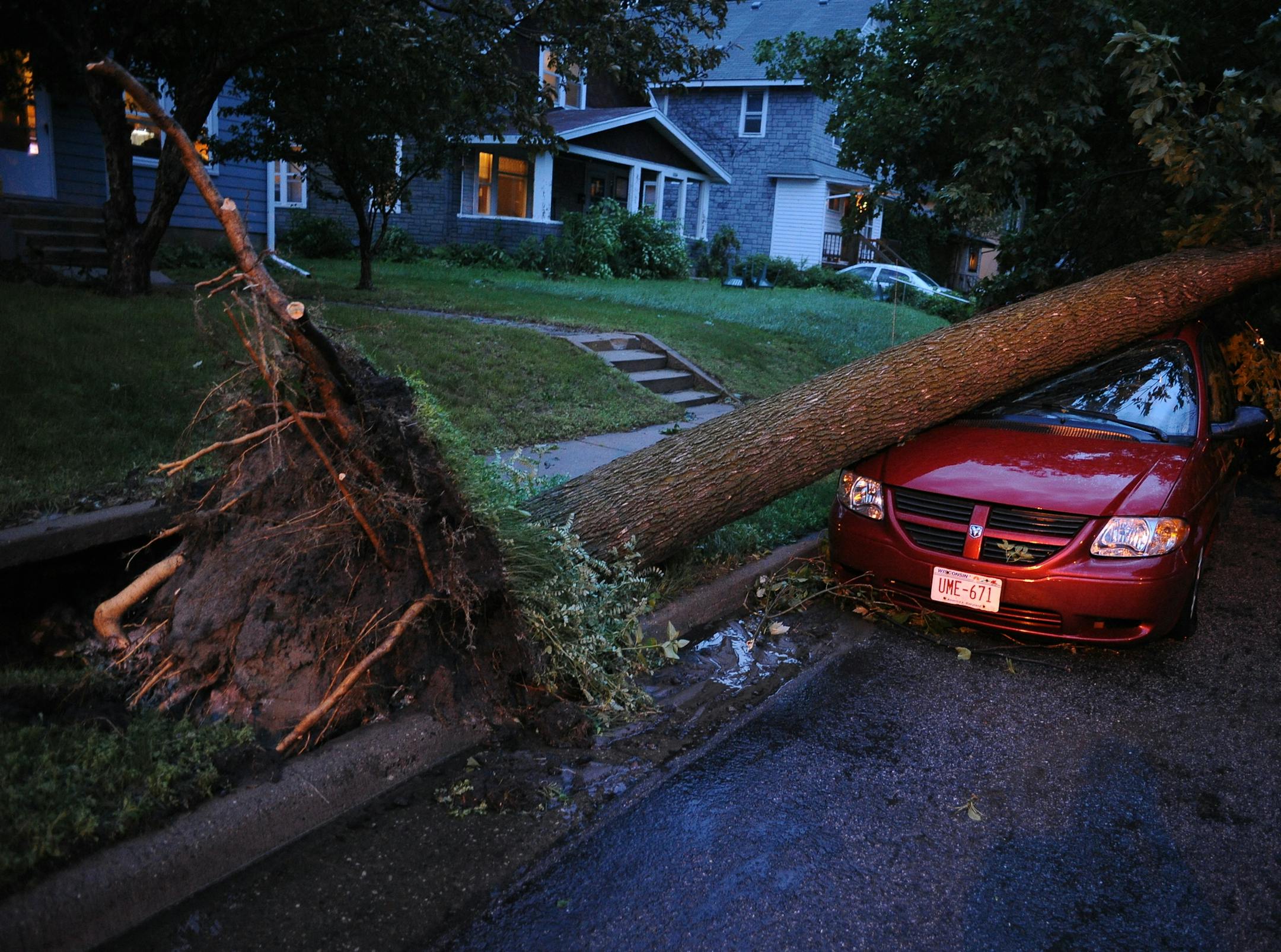 About $5 million is needed to pay the state’s share of the damage from storms that hit Minneapolis and southern Minnesota in June. But the push to repeal a sales tax on farm machinery is leading to a bigger tax debate.
