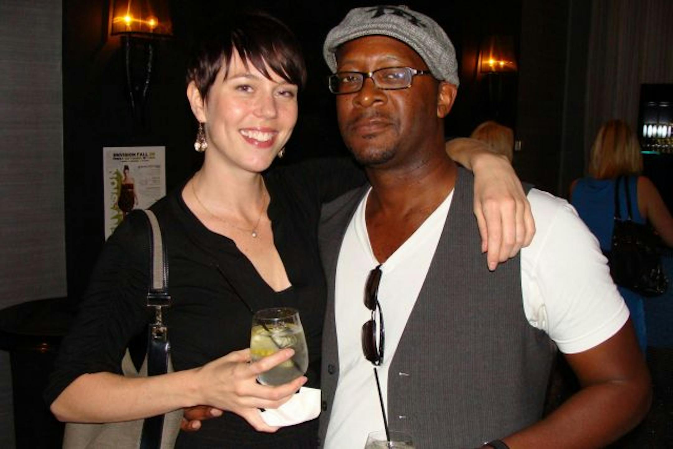 Amanda Bush, owner of Allen Ray Salon, and Ian Musoke, a hairstylist at Zina's in Edina.