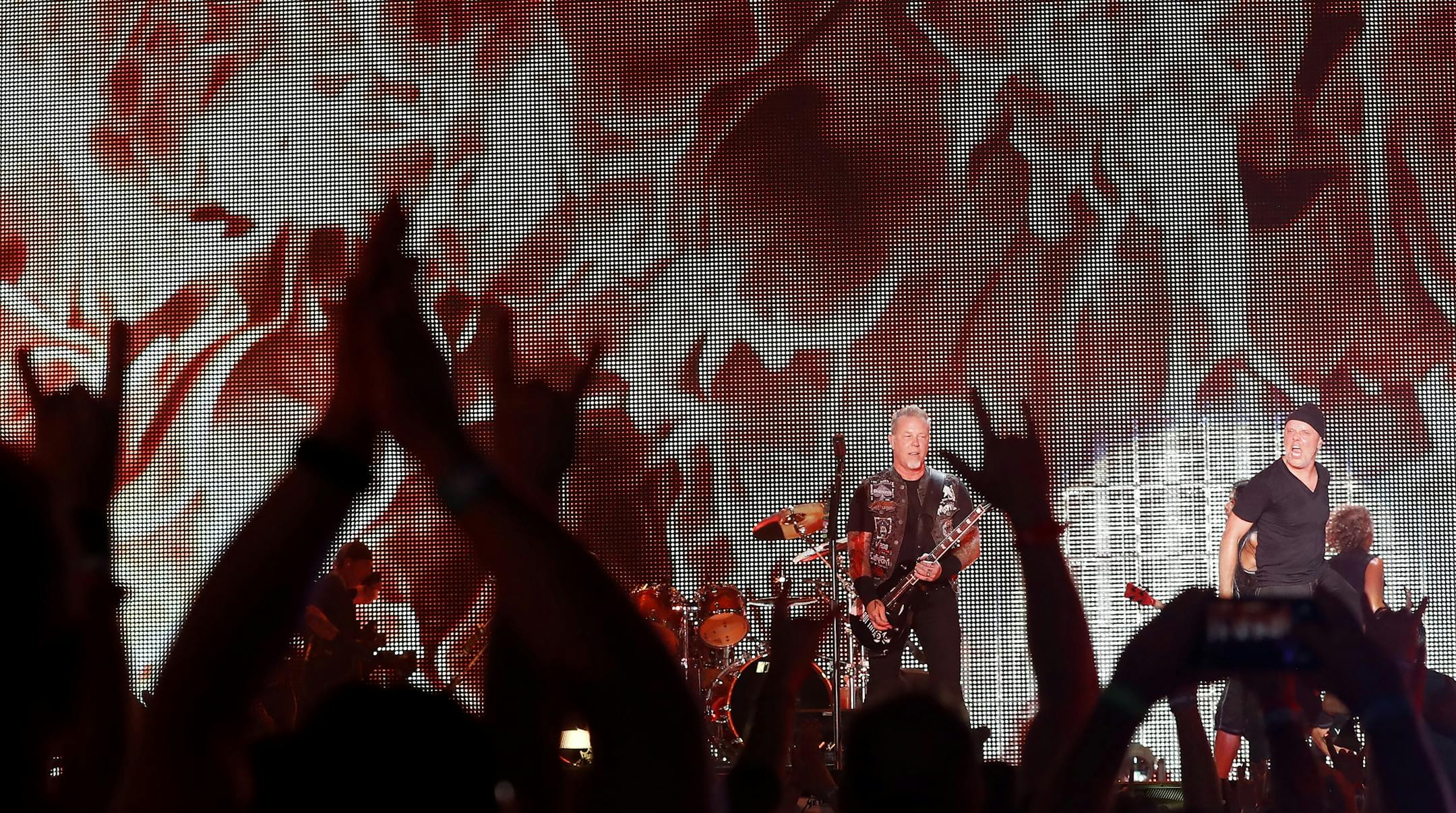 Metallica performed at US Bank Stadium.