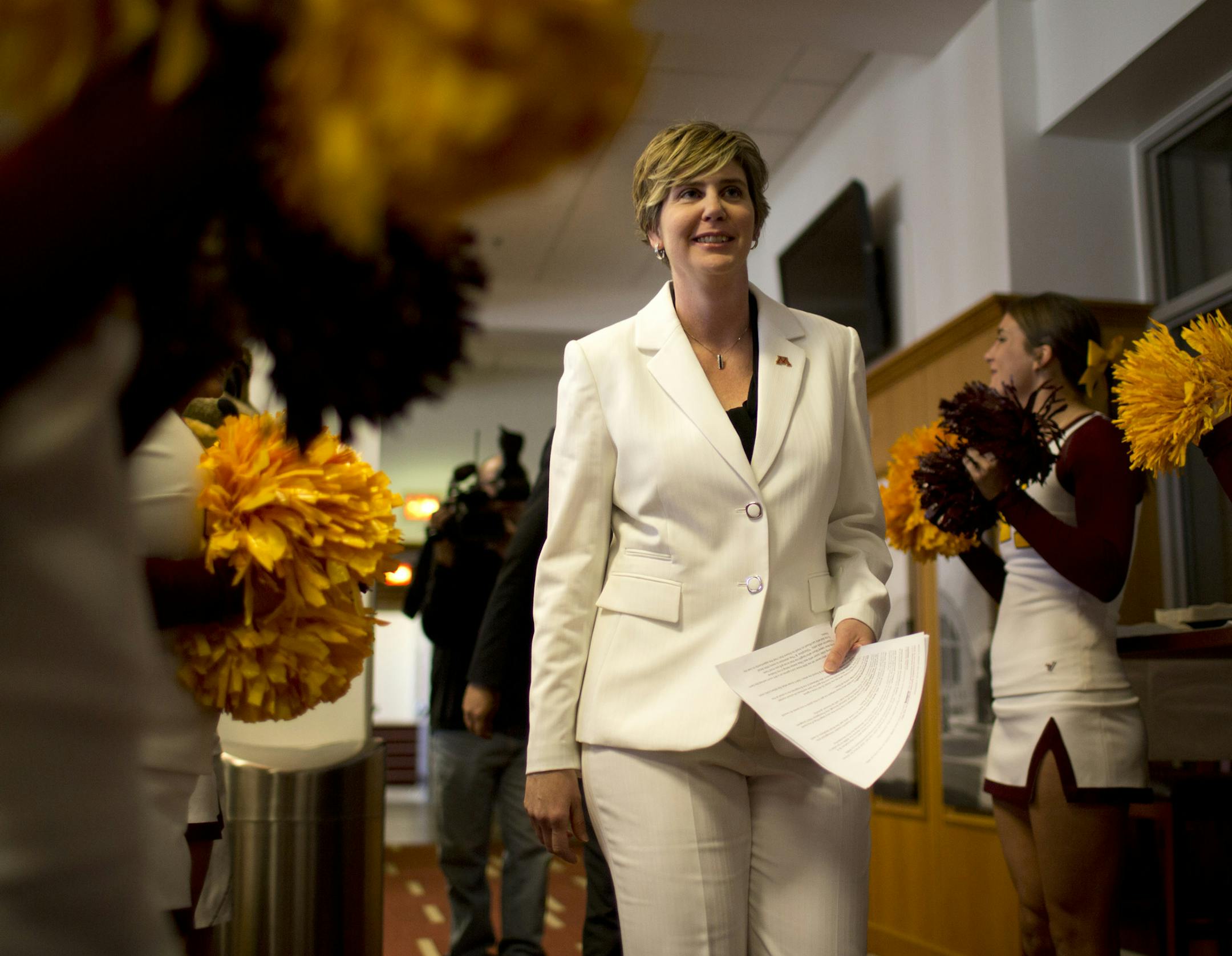 Marlene Stollings arrived for her introductory press conference on April 8. The university on Monday announced John "Mo" Motherwell would become Stollings' second assistant, joining assistant Nikita "Niki" Dawkins and director of basketball operations Tiffanie Couts.