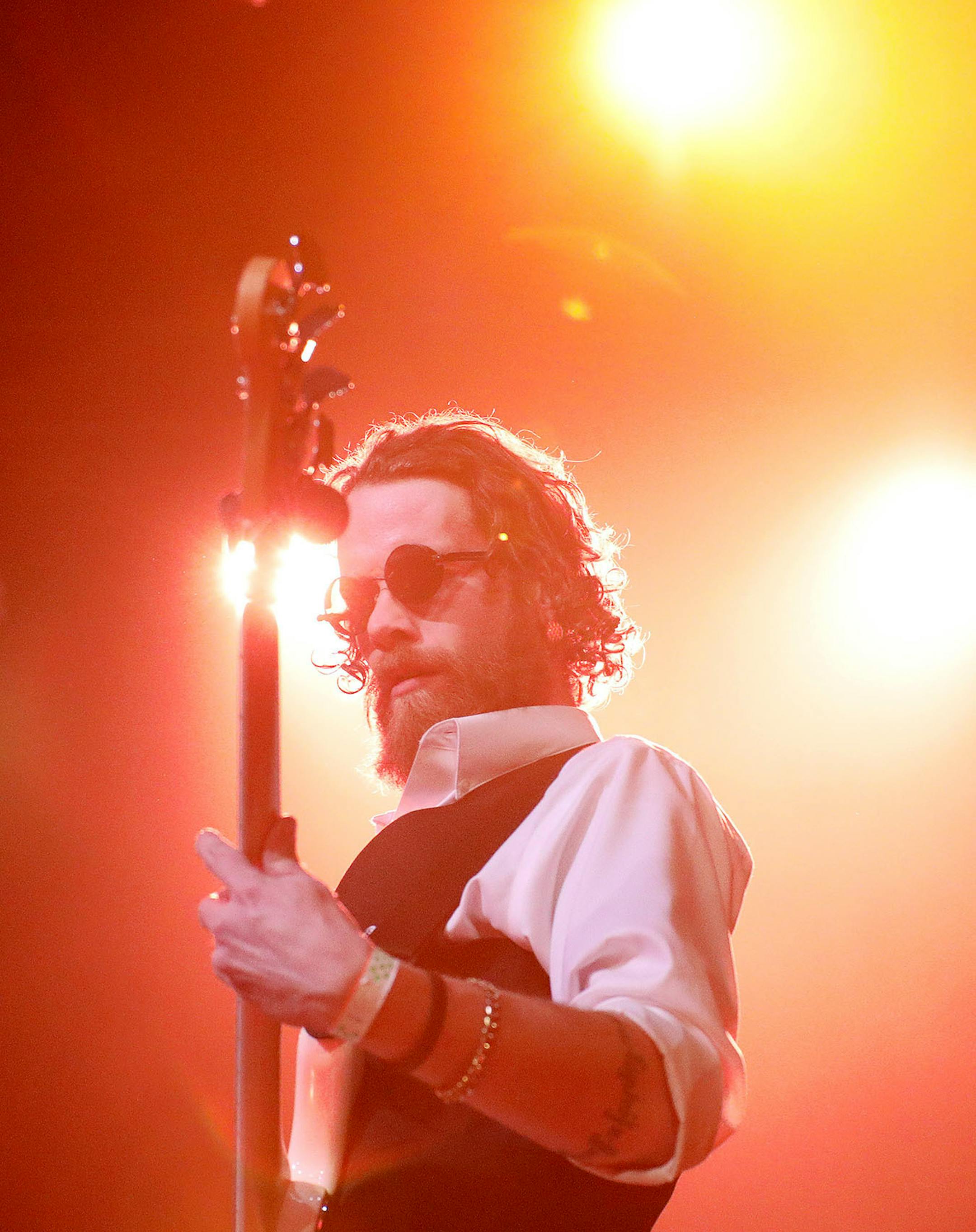 Warren Peterson with The Bad Man played bass.
