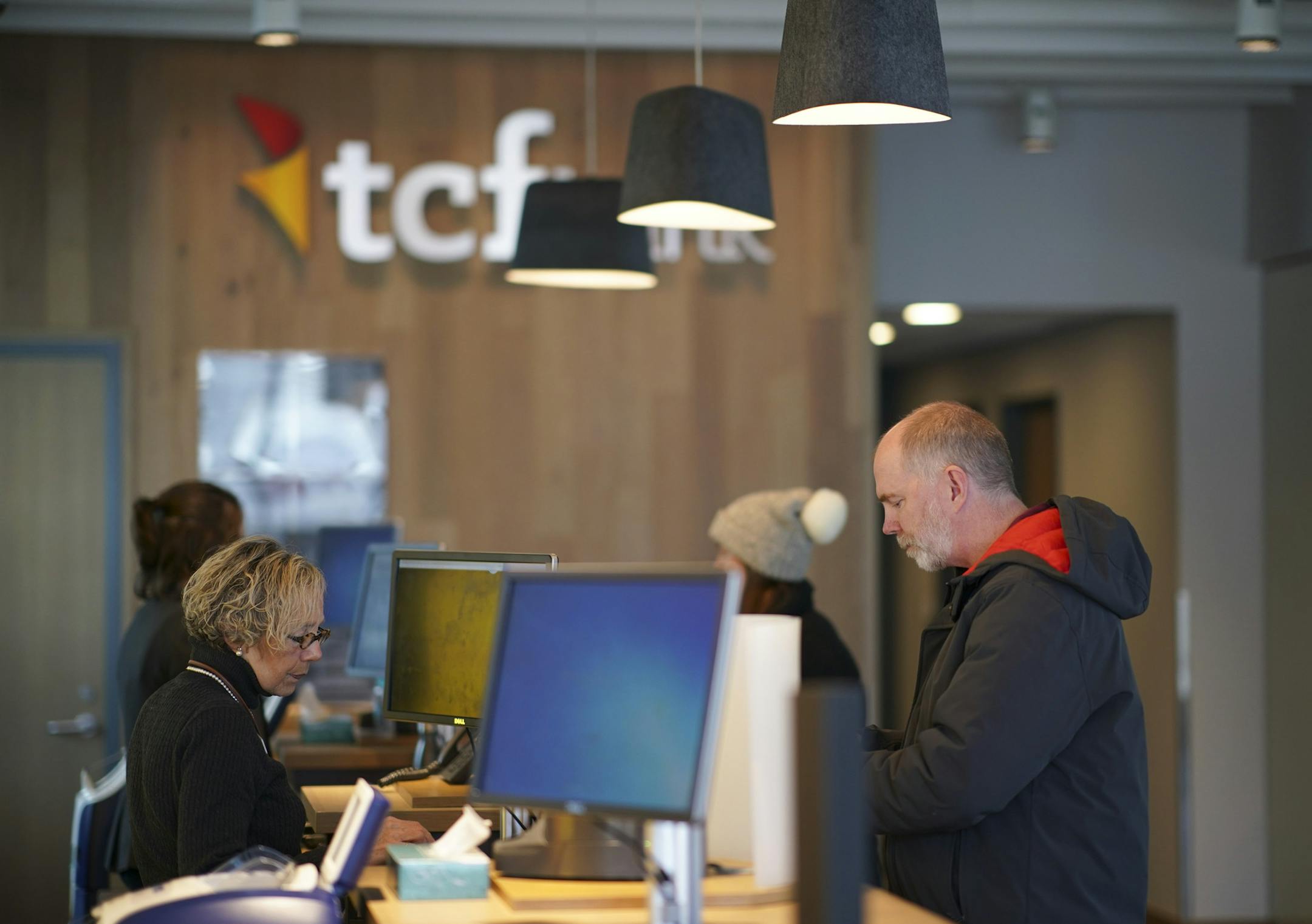 Paul Leavitt banked at the TCF branch on W. 50th St. Monday afternoon. ] JEFF WHEELER • jeff.wheeler@startribune.com TCF announced today that it was merging with Detroit's Chemical Financial Corp. The branch on W. 50th St. in Minneapolis was photographed Monday afternoon, January 28, 2019.