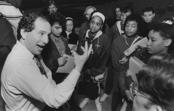 Jan. 7, 1992: Sen. Paul Wellstone answered questions at North High School, Minneapolis, Minnesota.