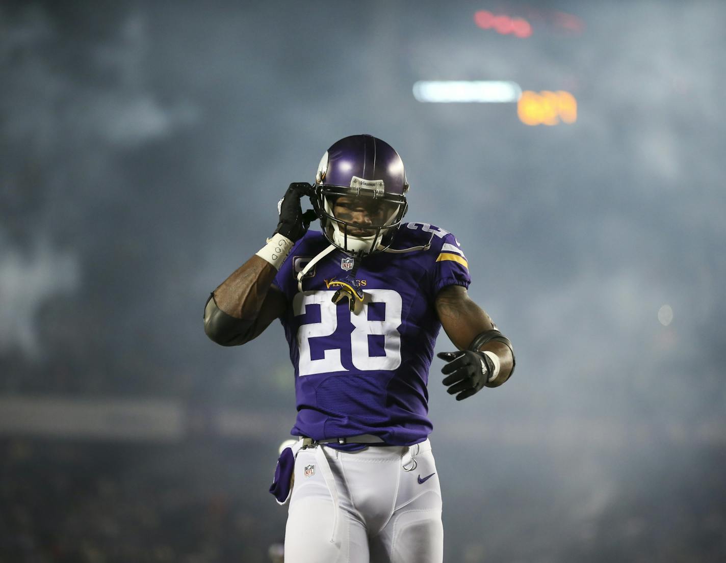 Vikings running back Adrian Peterson