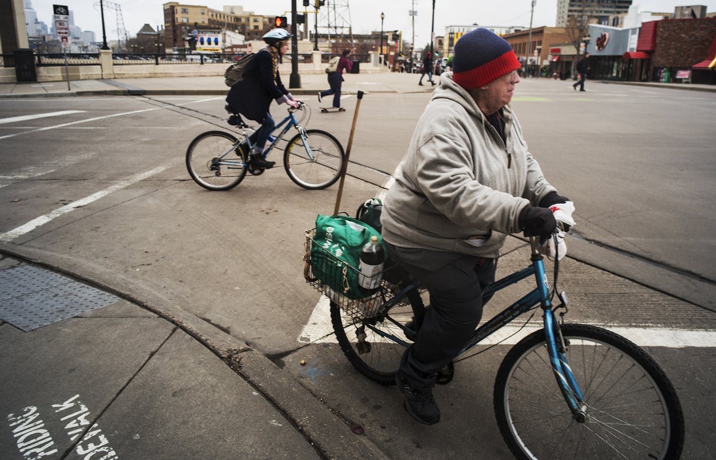 Minneapolis leads the nation by a lot when it comes to the density of its bicycle lane and path network around the city.