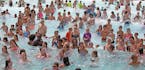 High temperatures Thursday hovered around 90 degrees. Around the metro the challenge was to stay cool. At Bunker Beach Water Park, swimmers stayed coo