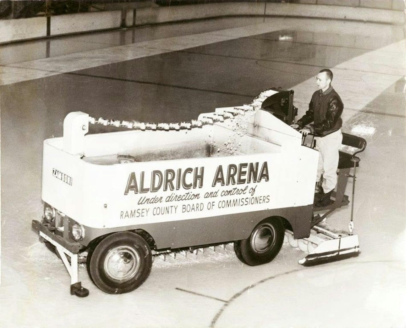 Ramsey County's very first Zamboni, mothballed three decades ago with a leaky tank, is being restored with plans is to make it a fully functional ice ambassador.