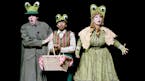 Matt Rubbelke, Traci Allen Shannon and Autumn Ness in “Frog and Toad” at Children’s Theatre.