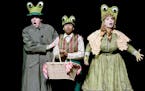 Matt Rubbelke, Traci Allen Shannon and Autumn Ness in “Frog and Toad” at Children’s Theatre.
