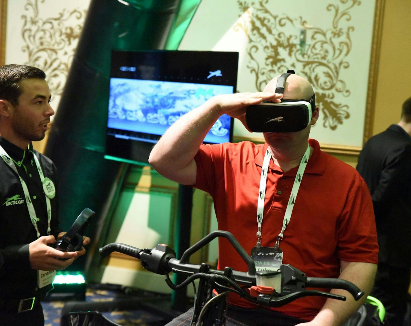 Arctic Cat debuted its &#x201c;Arctic Cat 360 experience,&#x201d; which enables users to ride the company&#x2019;s products through virtual reality, in Las Vegas in March.