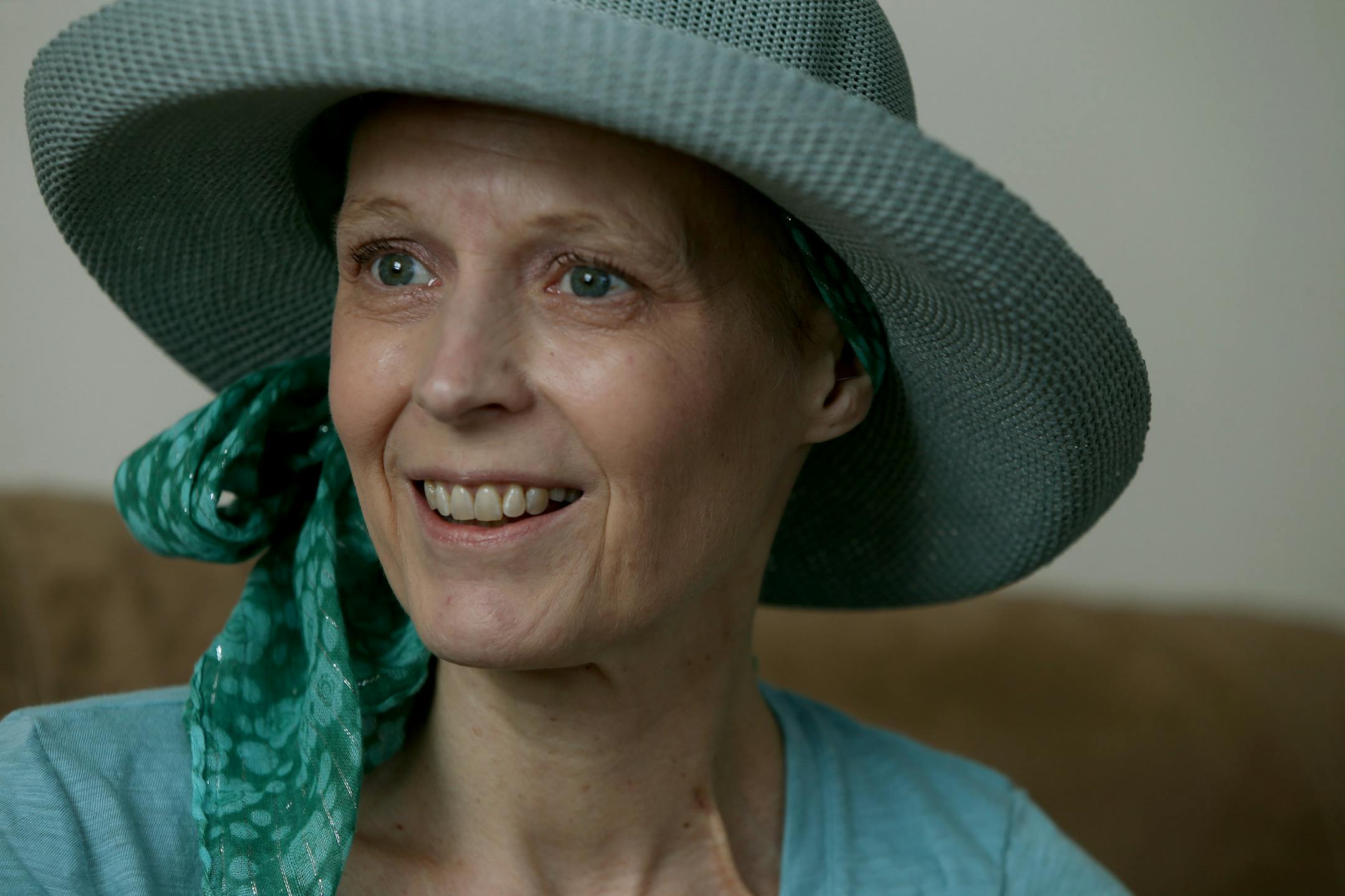 Elinor Scott ran the Boston Marathon last year and was among those unable to finish because of the bombing. She was invited back this year but is unable to run the marathon because she has late-stage pancreatic cancer. Marathon officials have granted her request to walk the last mile. ] (ELIZABETH FLORES/STAR TRIBUNE) ELIZABETH FLORES • eflores@startribune.com