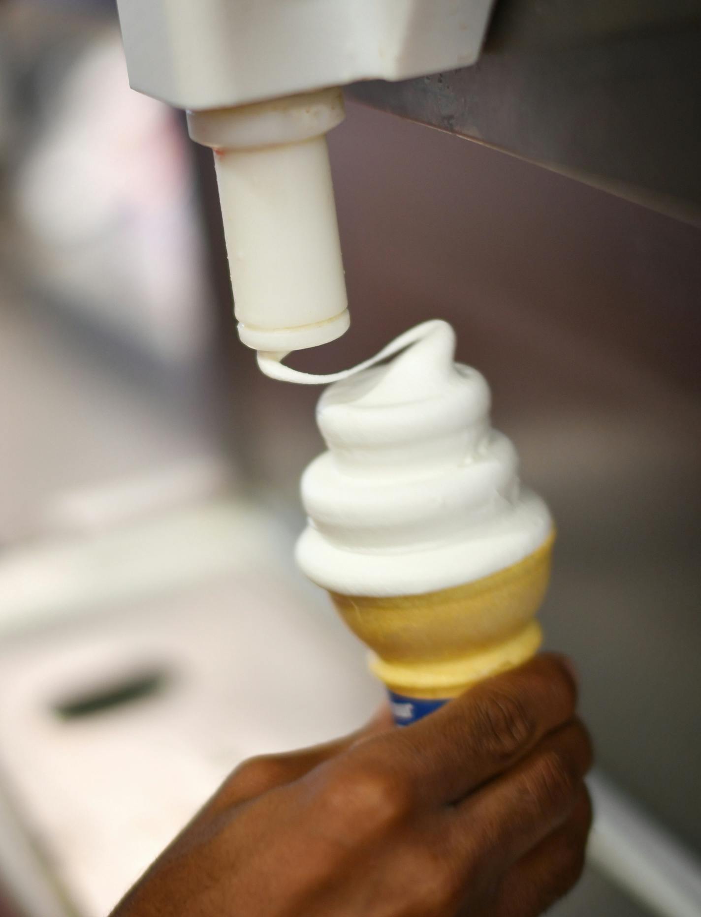 Many Dairy Queen stores gave away free soft serve ice cream cones in honor of first day of spring. This is the St Louis Park Dairy Queen on Excelsior Blvd. ] GLEN STUBBE &#xa5; glen.stubbe@startribune.com Monday, March 20, 2017 Many Dairy Queen stores gave away free soft serve ice cream cones in honor of first day of spring.