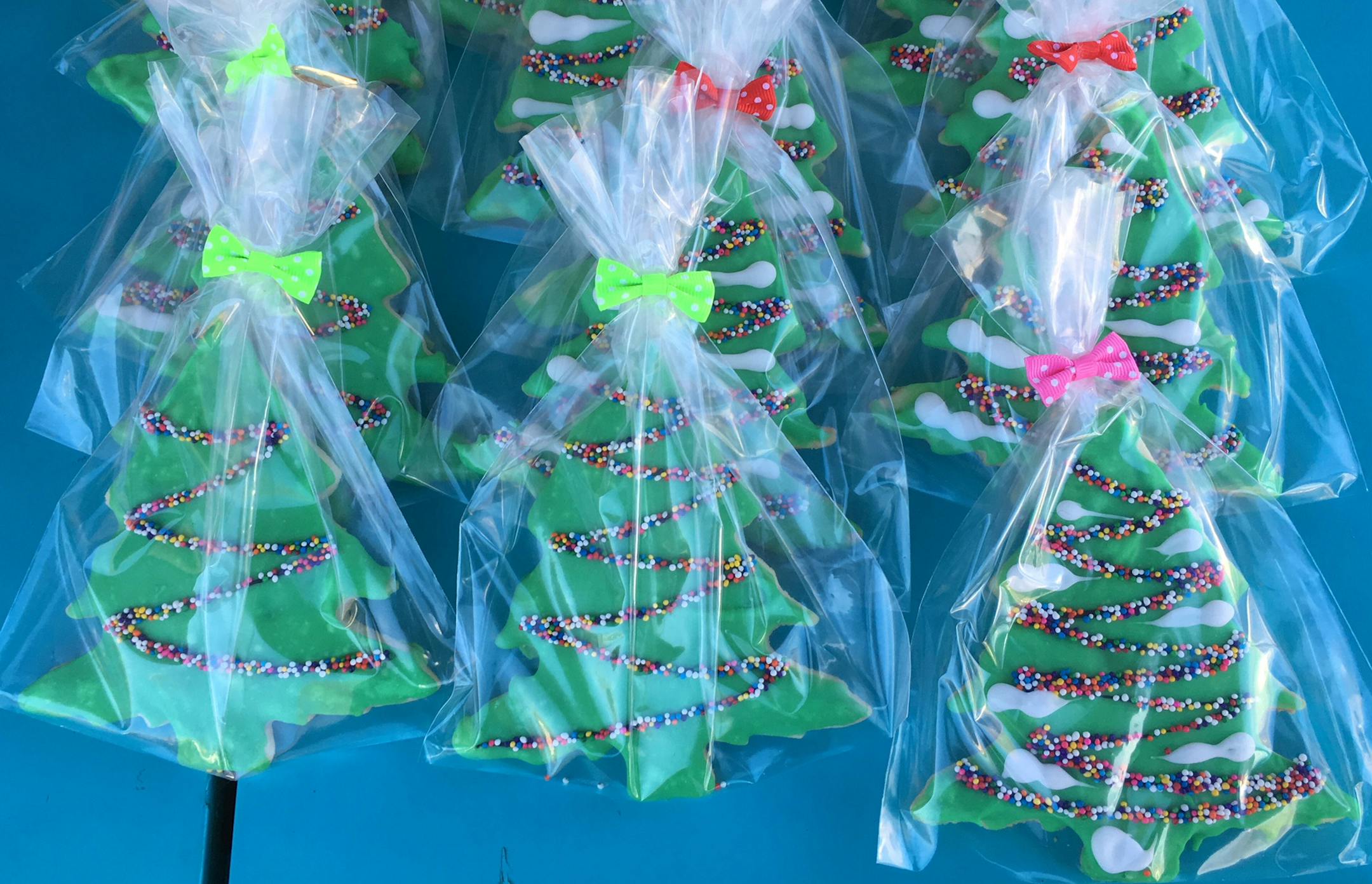 Christmas tree cookies from Thirsty Whale at Holidazzle.