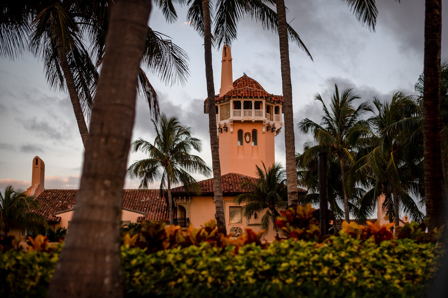 Exterior of former President Donald Trump's Mar-a-Lago club in Palm Beach, Fla.