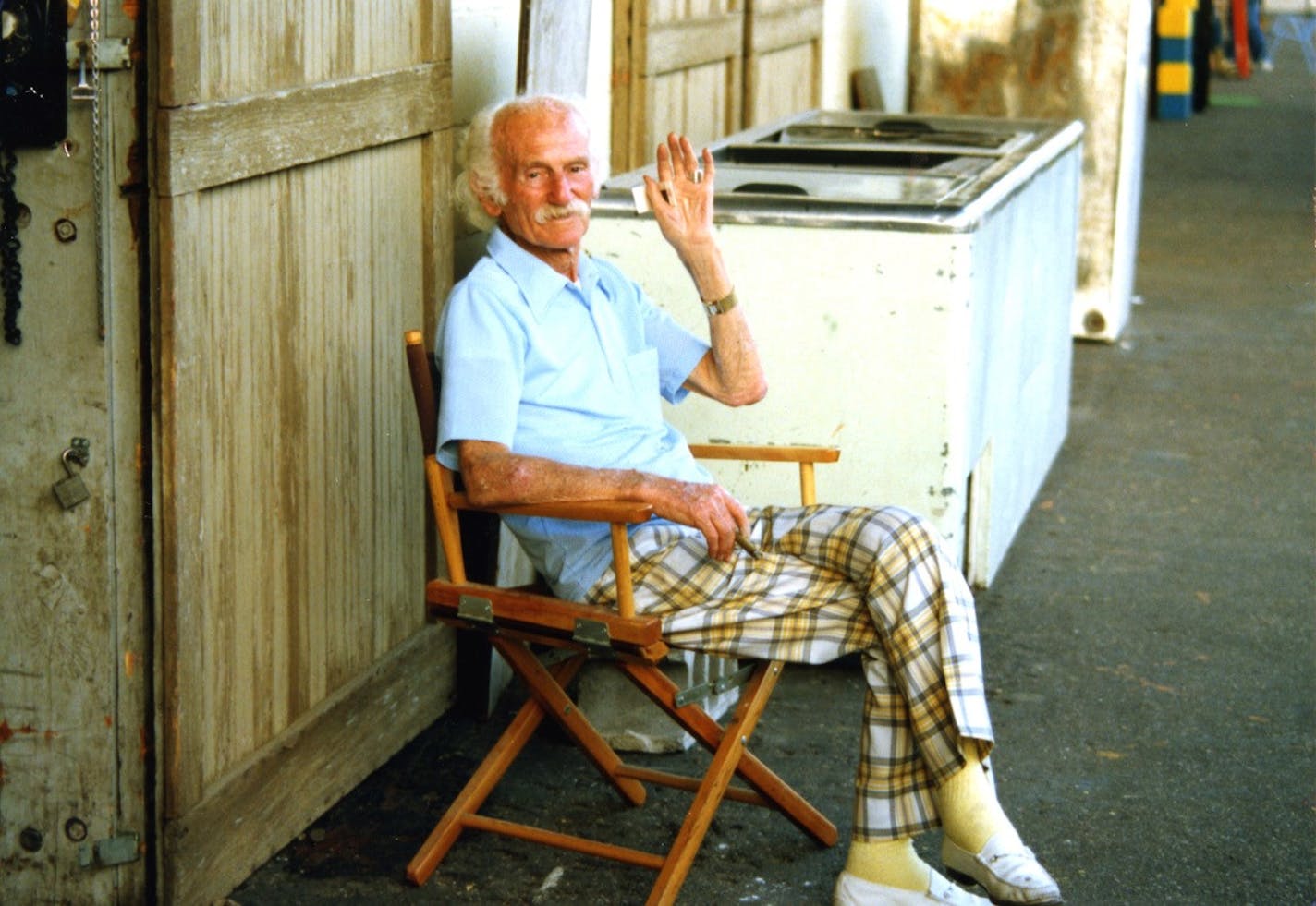 Rainbow Ice Cream co-founder Jimmy Davis, outside the&nbsp;State Fair Commissary Warehouse in 1988.