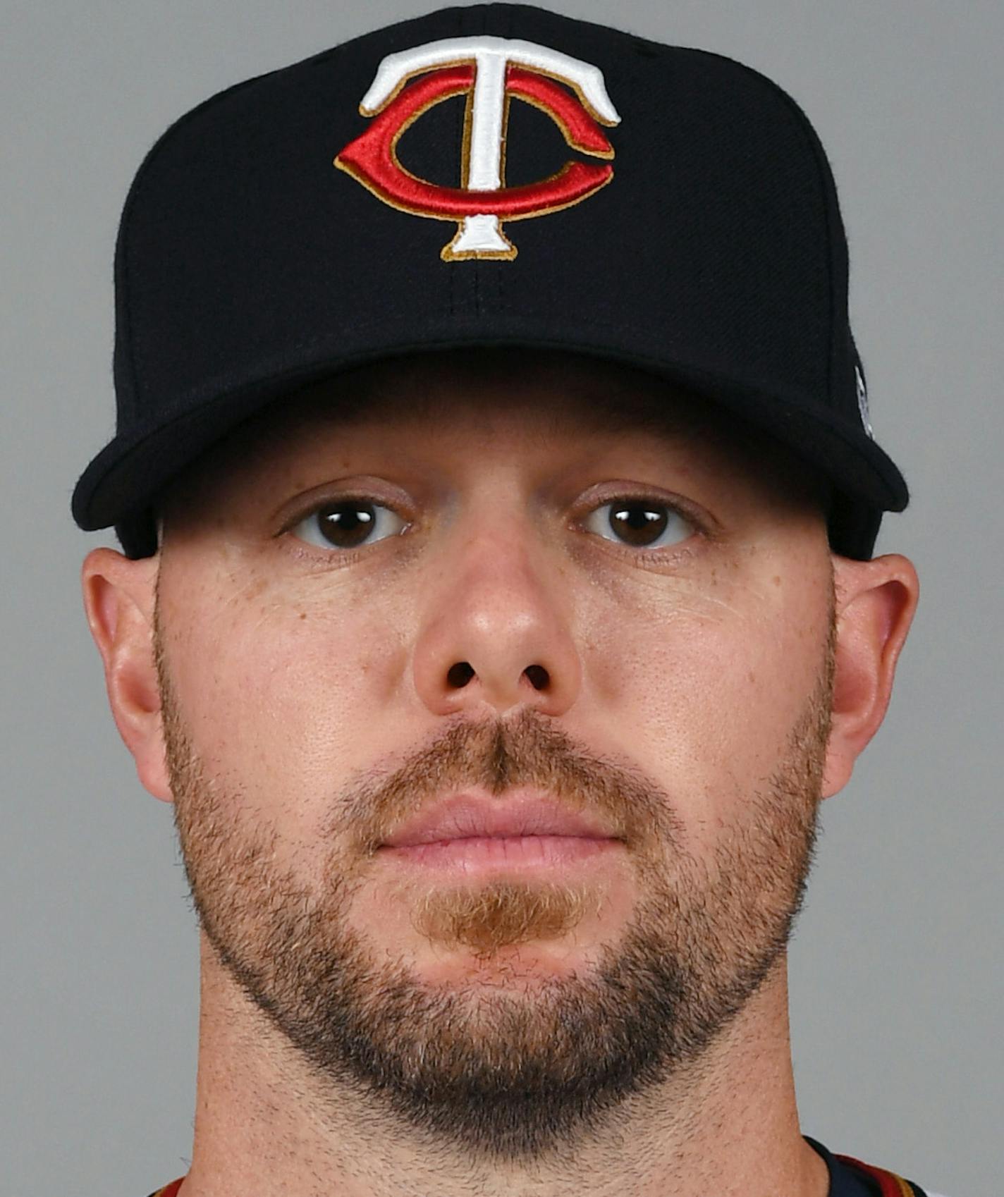 FORT MYERS, FL - FEBRUARY 21: Ryan Pressly #57 of the Minnesota Twins poses during Photo Day on Wednesday, February 21, 2018 at CenturyLink Sports Complex in Fort Myers, Florida. (Photo by Michael Ivins/MLB Photos via Getty Images) *** Local Caption ***Ryan Pressly ORG XMIT: 775108269