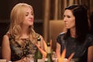 Abby Elliott as Brooke makes a rude comment to Jill Kargman as Jill on "Odd Mom Out."