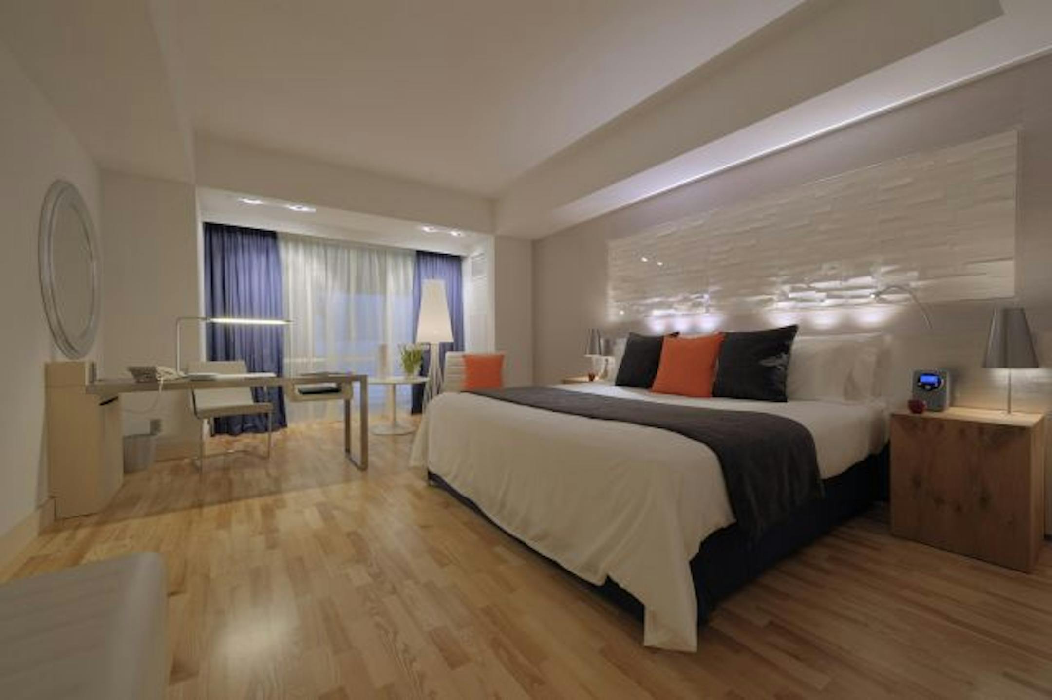 This is a concept for what a luxury room at the Mall of America's upscale Radisson Blu Hotel could look like.
