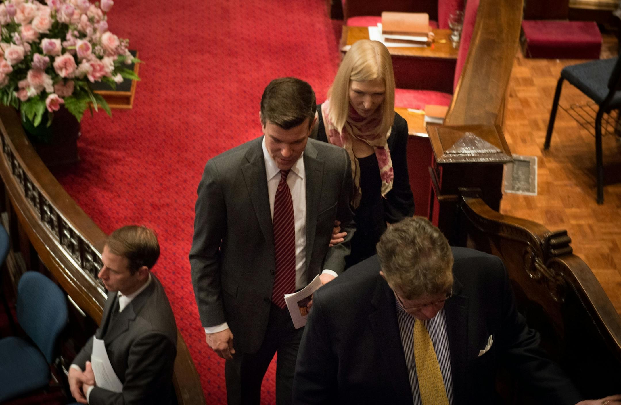 Rep. Ryan Winkler attended the service. Joan Mondale's memorial service was held Saturday, February 8, 2014 at Westminster Presbyterian Church, Minneapolis. Vice President Joe Biden attended with his wife Jill as well as Jimmy and Rosalynn Carter.