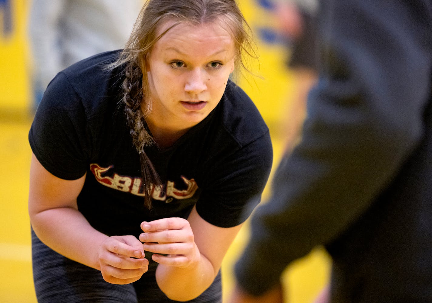 Hastings high school wrestler Skylar Little Soldier Monday, Jan. 30, 2023, in Hastings, Minn. Little Soldier holds the highest national ranking of any female wrestler in Minnesota. She's defending state champion, a member of the US National team and a Native American who is a member of the Three Affiliated tribes. ] CARLOS GONZALEZ • carlos.gonzalez@startribune.com.