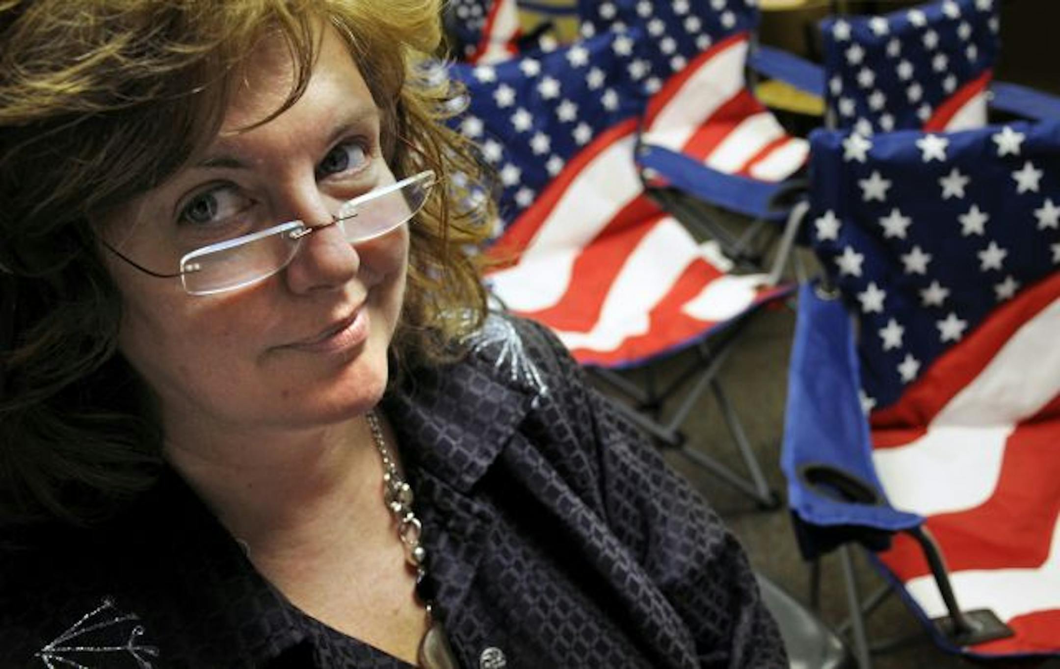 ''We're not a GOP dog and pony show,'' Tea Party activist Toni Backdahl says.