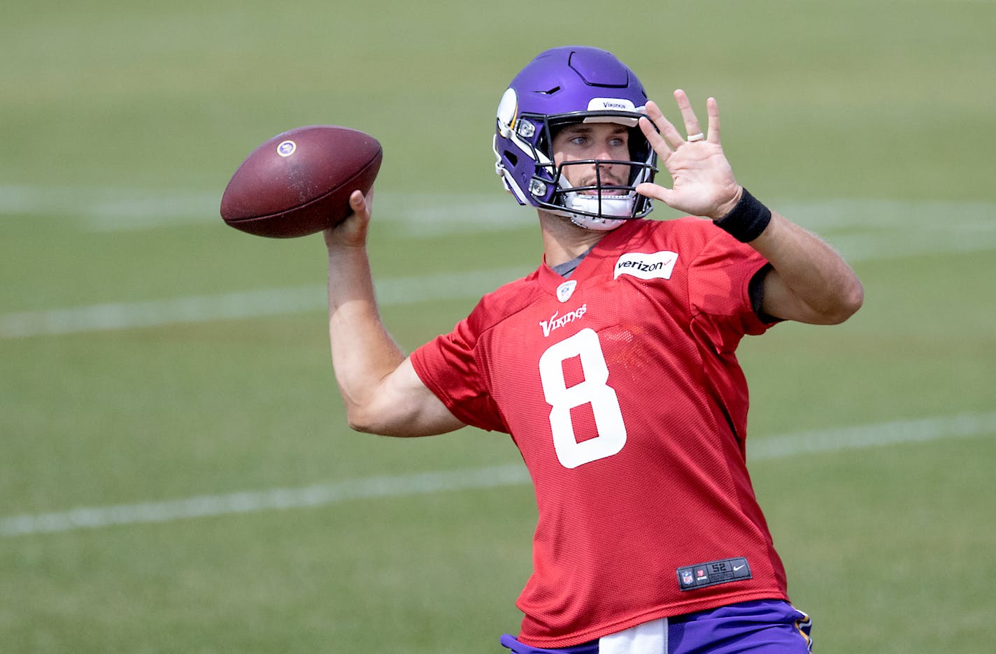 Kirk Cousins is entering his third season as Vikings quarterback. Instead of letting Cousins play out his initial contract this year, the team gave him an extension in March.