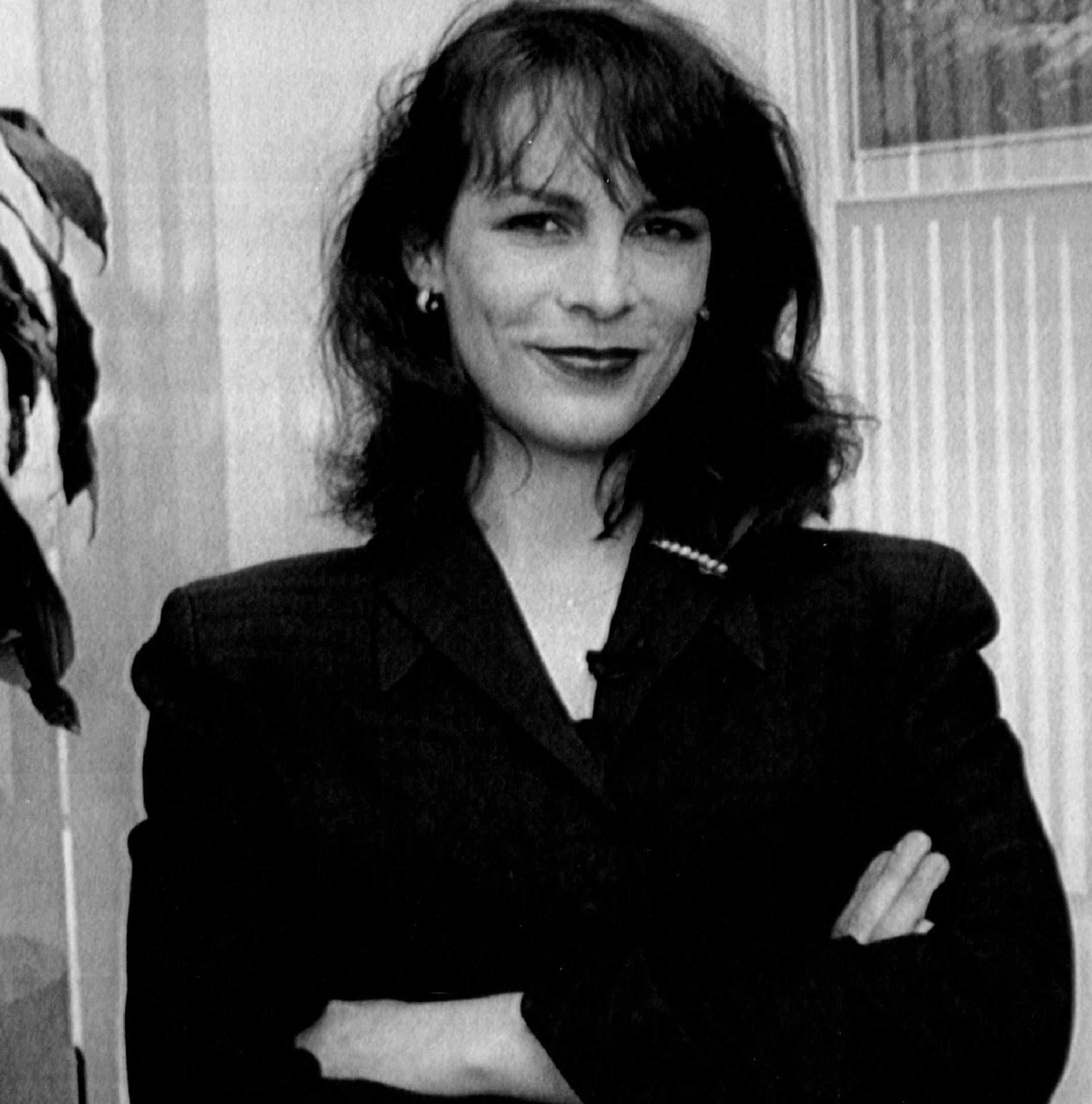 March 26, 1990 SHOOT EM UP ACTRESS DISLIKES GUNS -- Jamie Lee Curtis, seen here in early March in Los Angeles, handles a lot of artillery in her new film, Ã’Blue Steel,Ã“ but still insists she is not a gun advocate and supports gun control. The 31-year-old second generation film star plays a rookie New York cop in the film. April 2, 1990 Julie Markes, AP Laserphoto