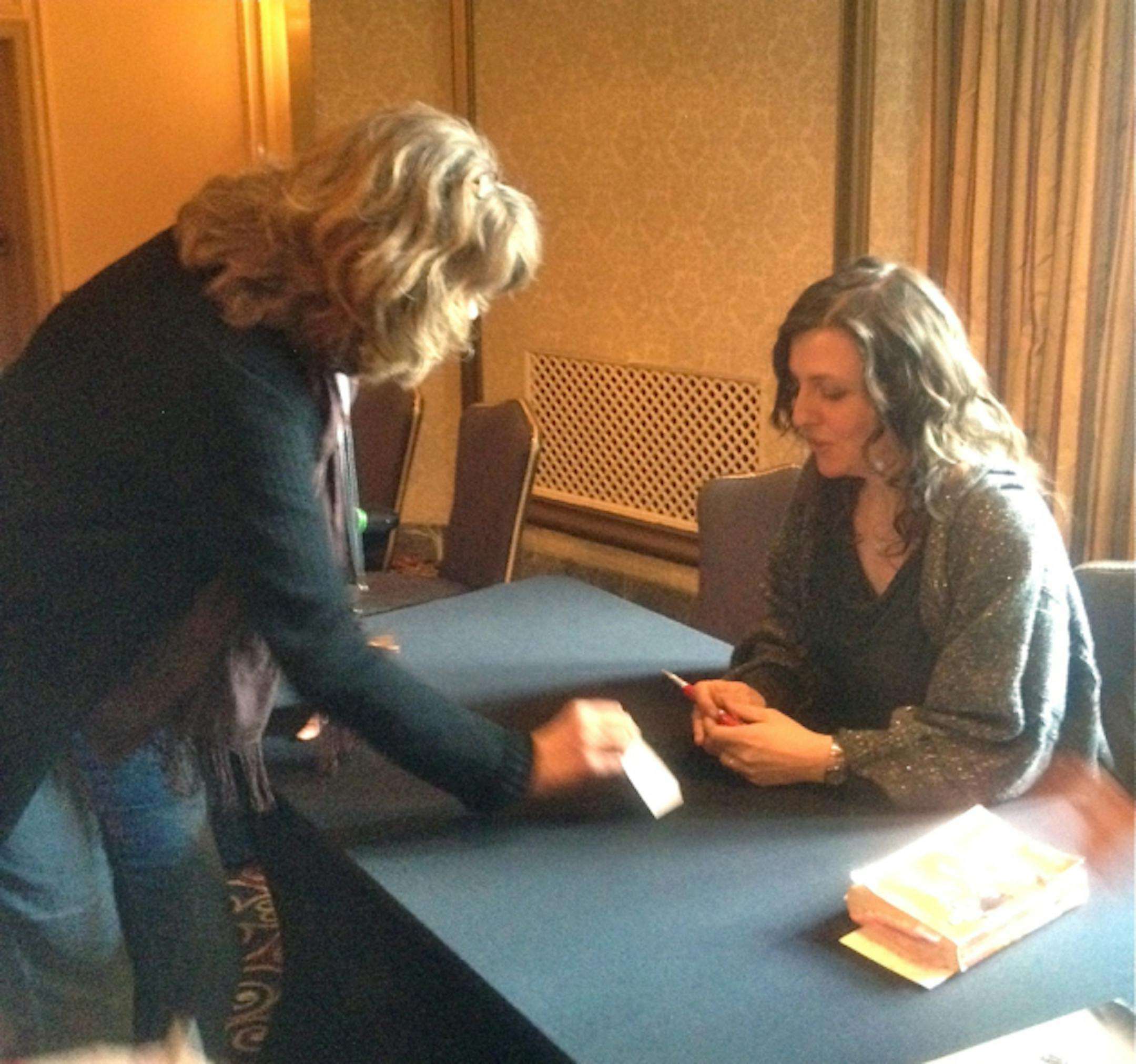 Kathryn Kysar tries to persuade Rebecca Skloot to do a reading in Minnesota.
